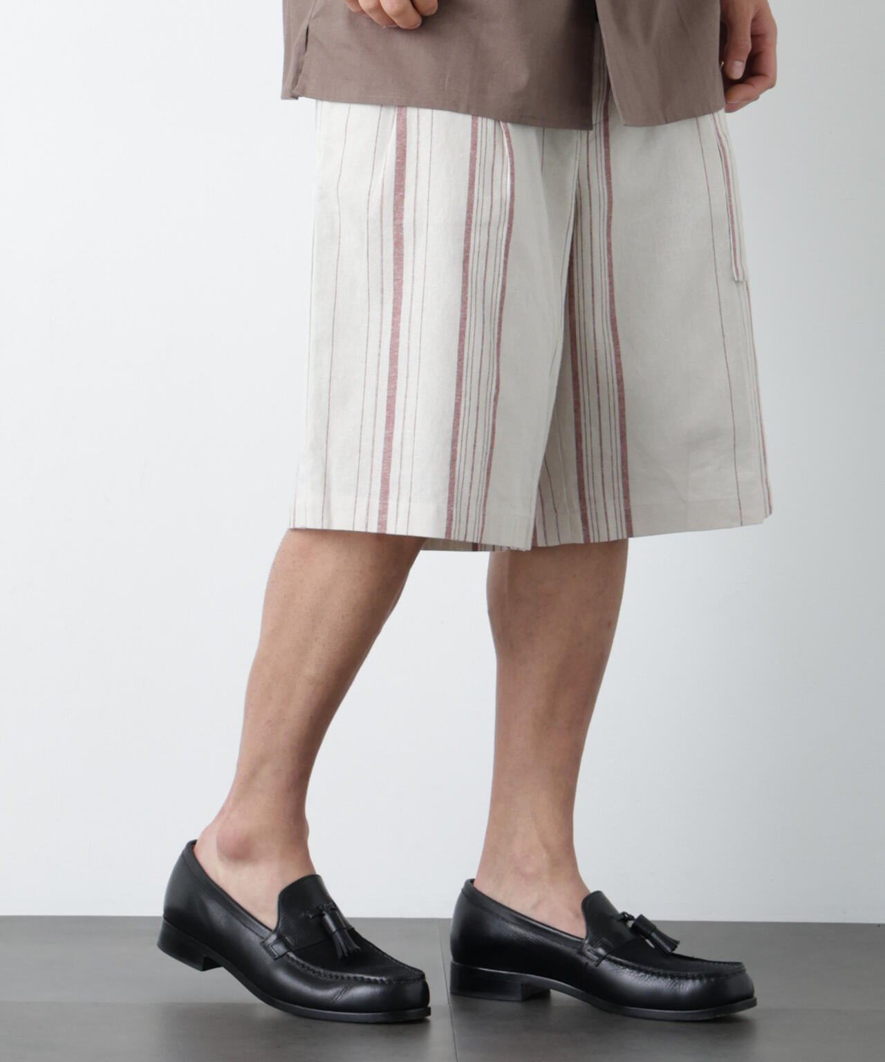 ｢FRENCH LINEN｣ ベルテッドワイドショーツ 6686128201