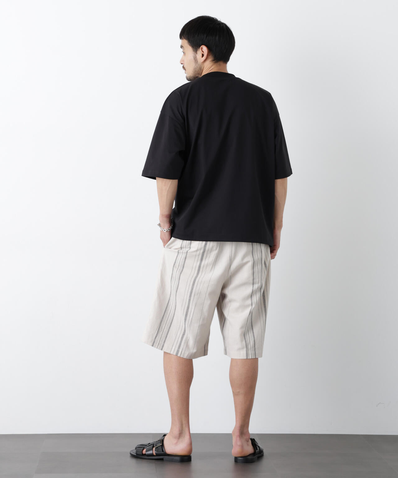 ｢FRENCH LINEN｣ ベルテッドワイドショーツ 6686128201