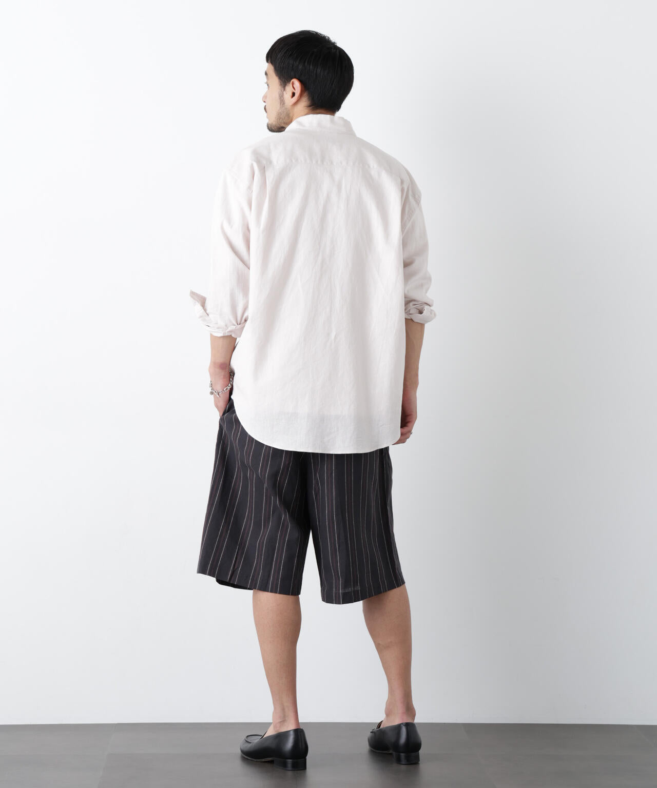 ｢FRENCH LINEN｣ ベルテッドワイドショーツ 6686128201