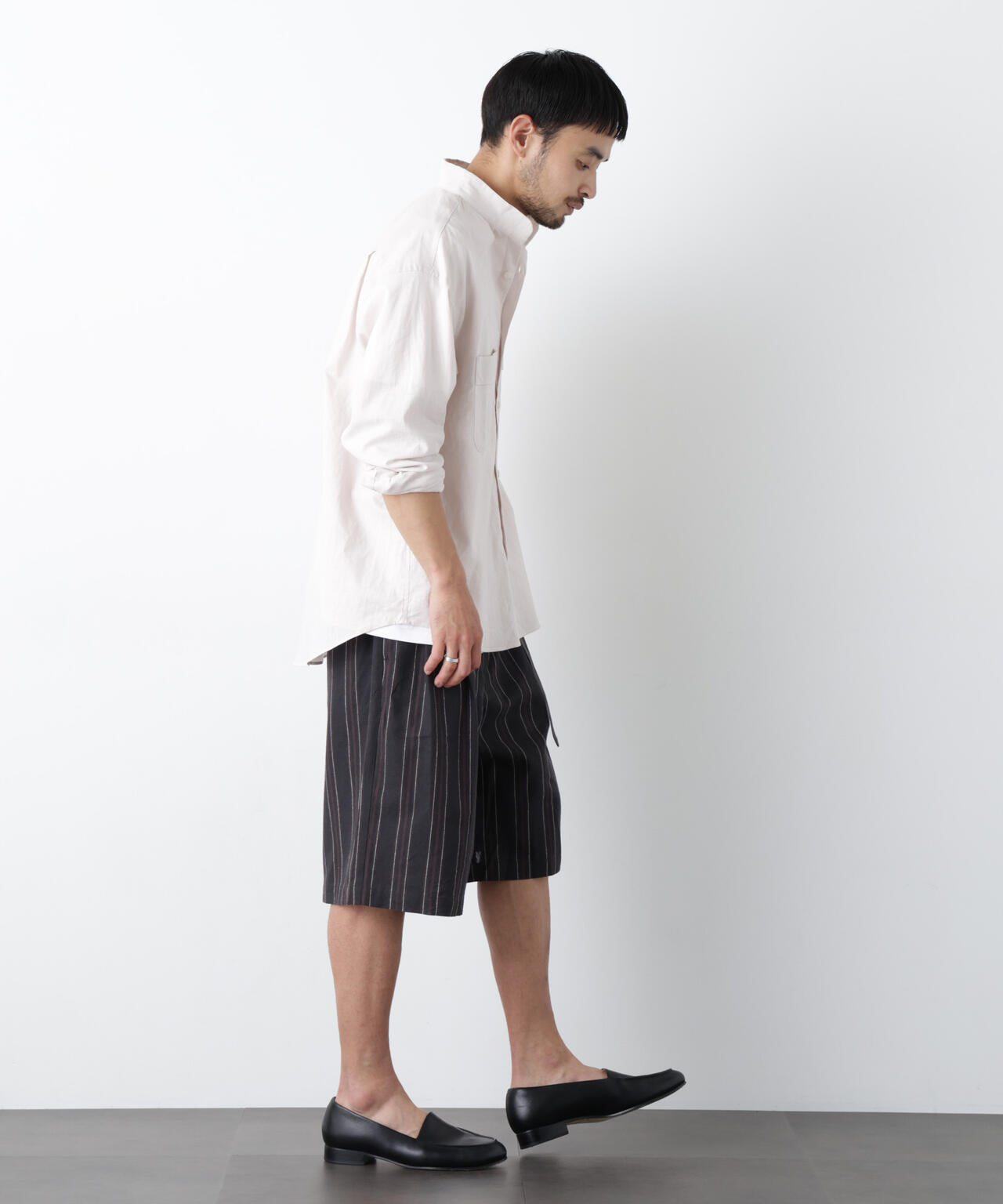 ｢FRENCH LINEN｣ ベルテッドワイドショーツ 6686128201