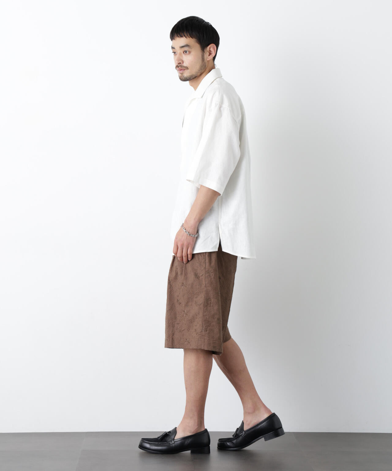 ｢OtoNANO｣×masoret 総柄刺繍ショートパンツ 6686128203