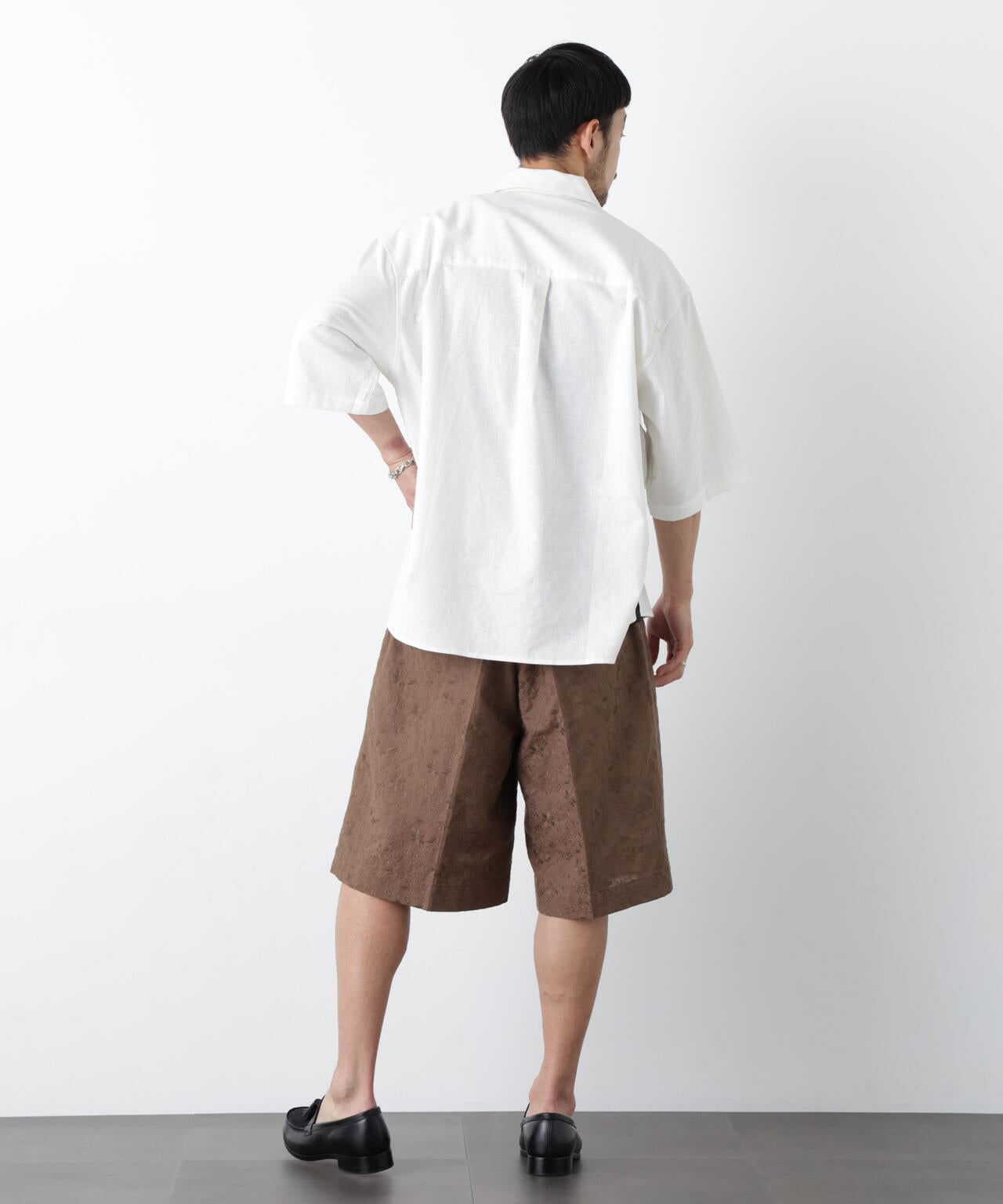 ｢OtoNANO｣×masoret 総柄刺繍ショートパンツ 6686128203