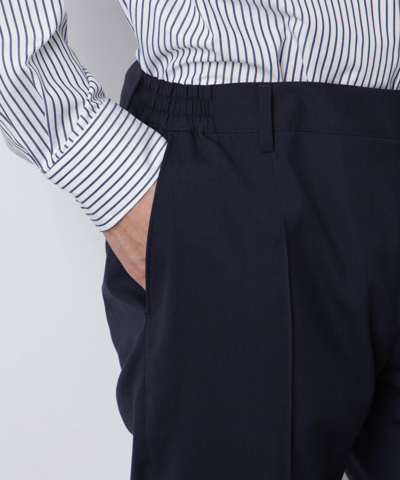 DamerinoSelect｣JAPANfabricウールストレッチパンツ（セットアップ可）