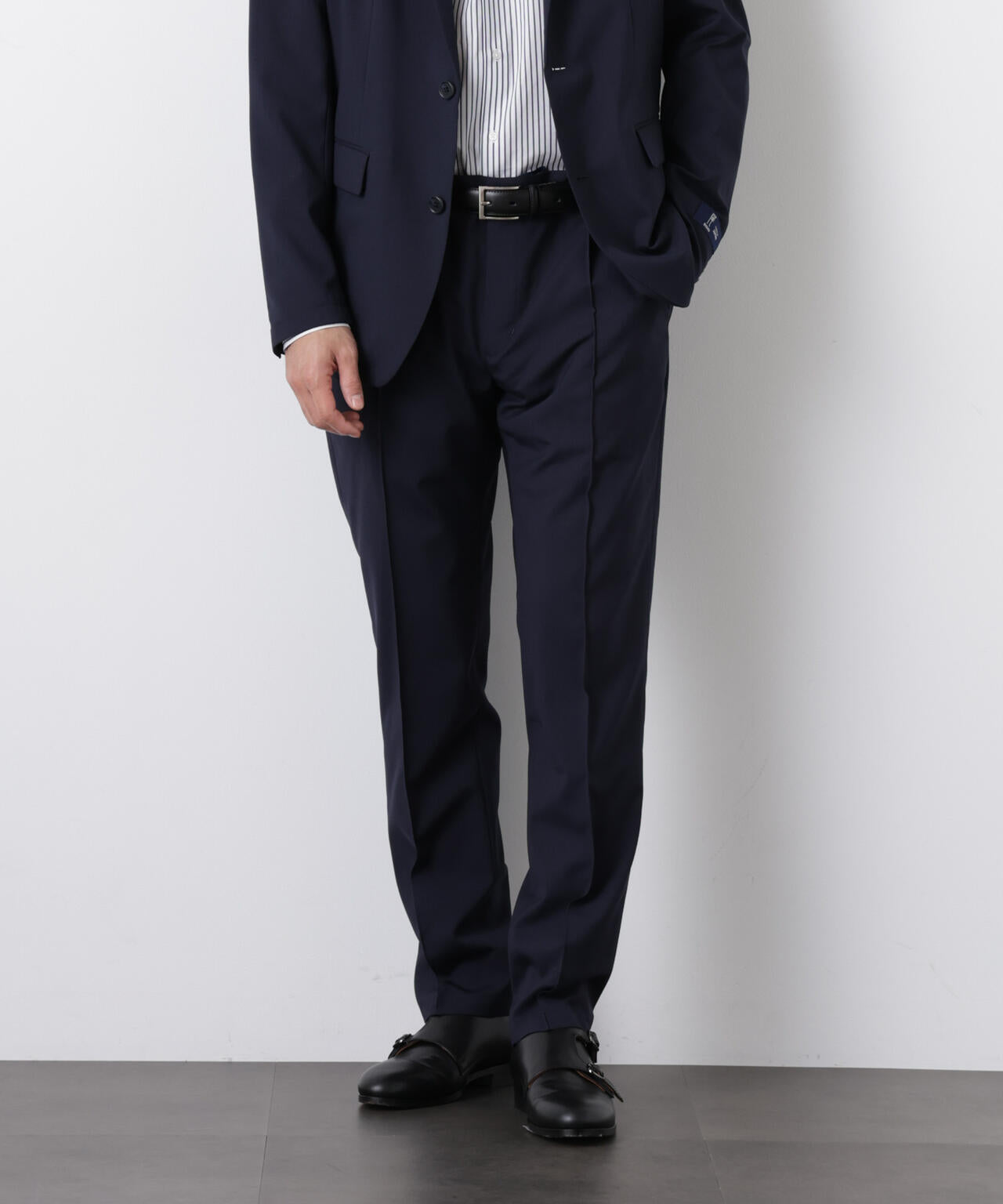 DamerinoSelect｣JAPANfabricウールストレッチパンツ（セットアップ可）