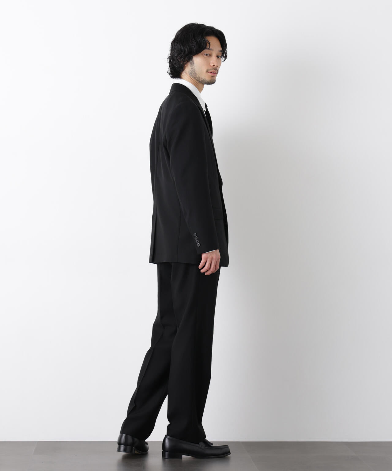 ｢Damerino Formal｣ ブラックフォーマルオールシーズンパンツ(セットアップ可) 6686129205