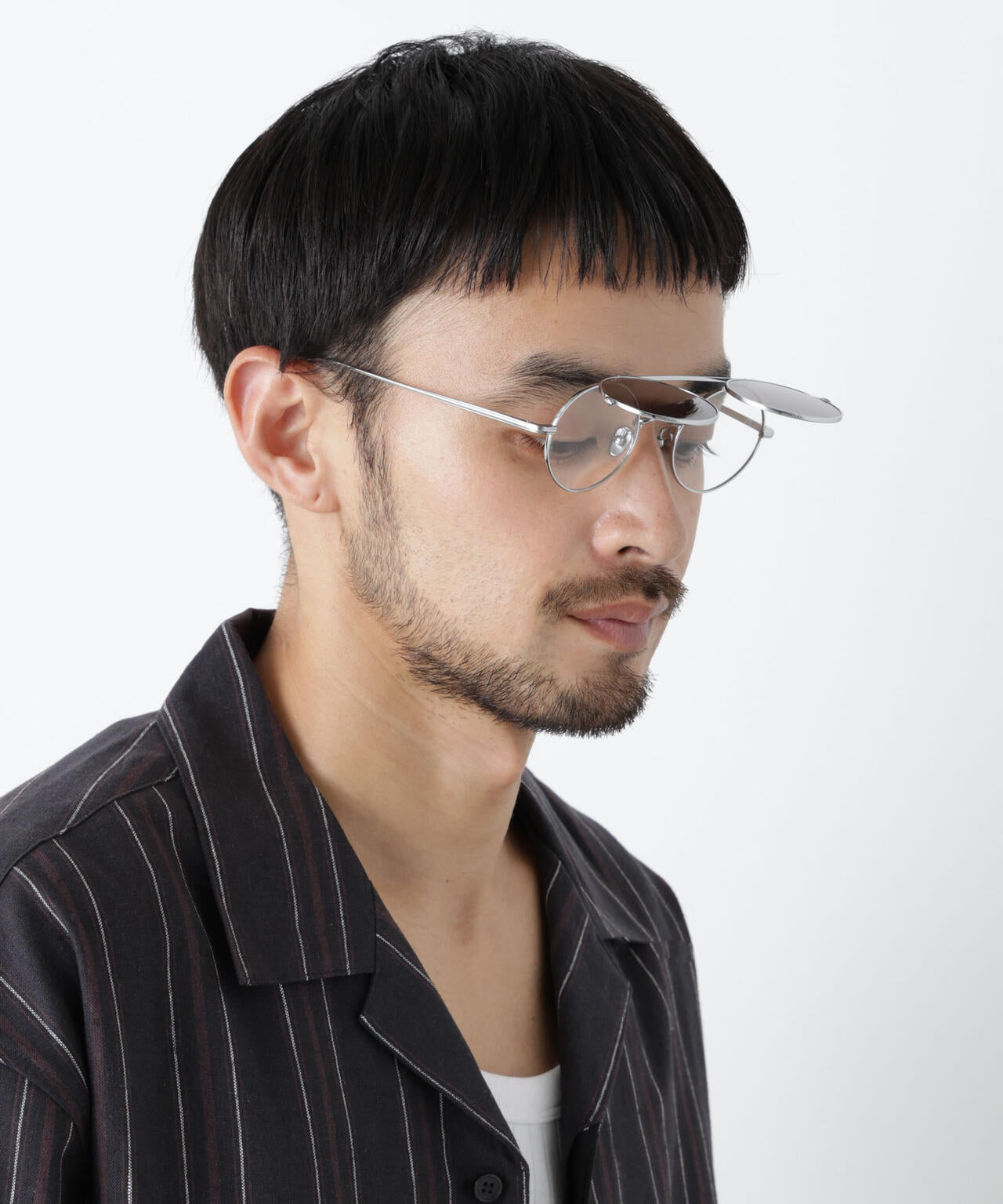 NJ/CLUB」跳ね上げ式ボストンアイウエア