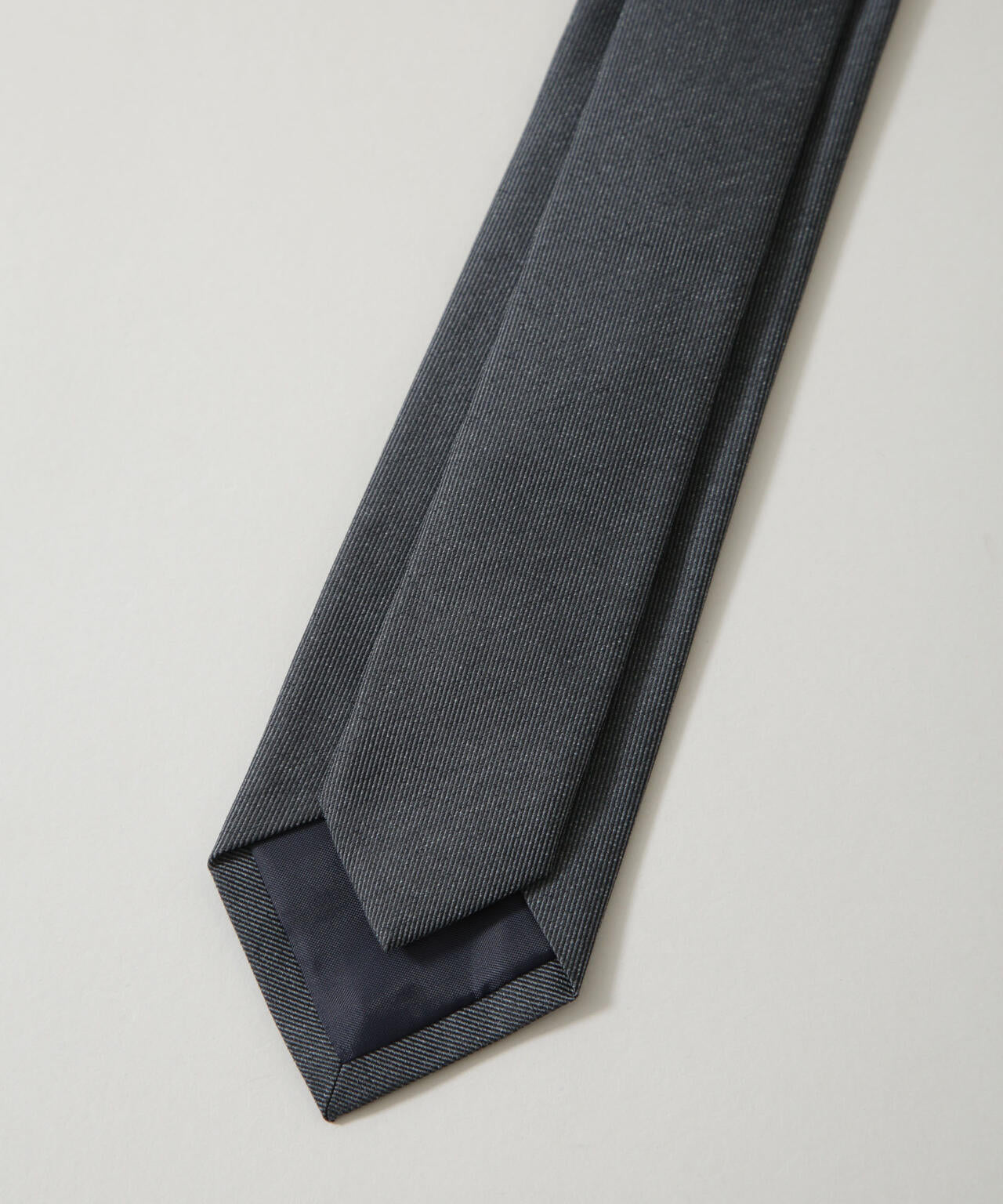 京都西陣ウォッシャブルメランジソリッドネクタイ 6686142205