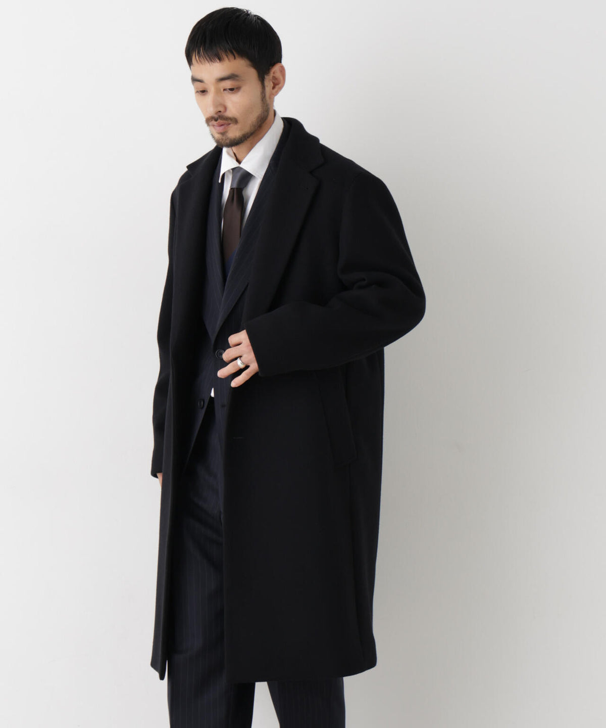 ウールカシミヤチェスターコート 6686211203