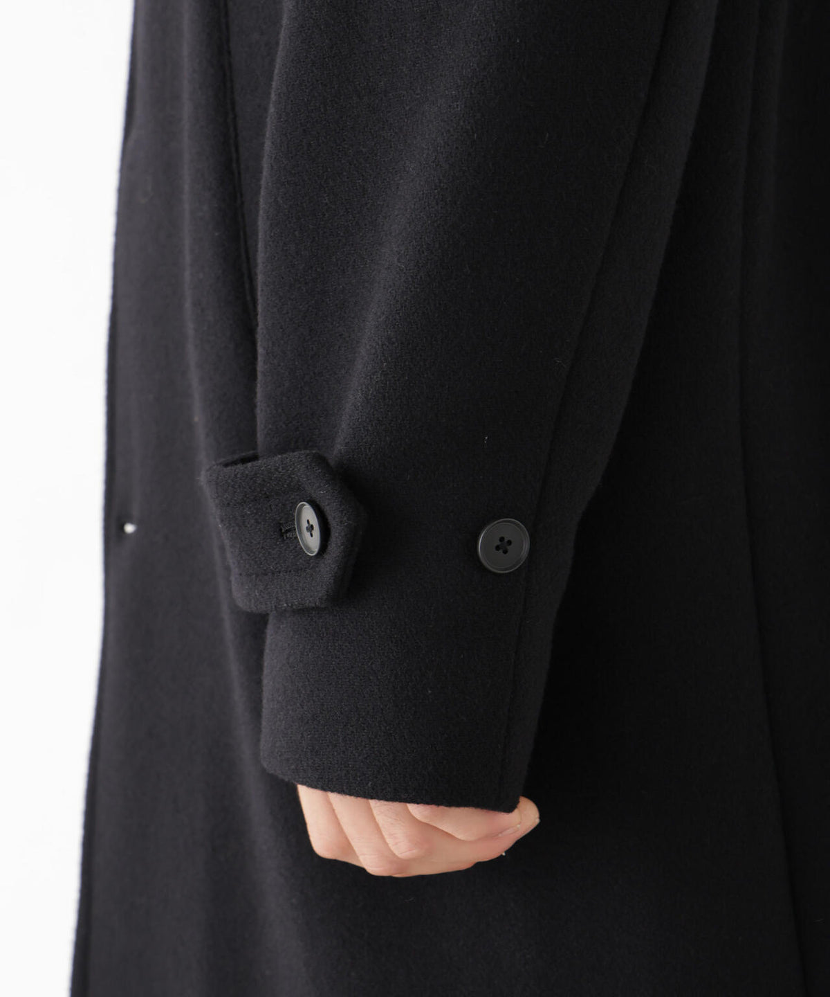 「NEW ON COAT」ウール/Nスタンドカラーコート 6686211204