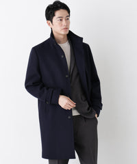 「NEW ON COAT」ウール/Nスタンドカラーコート