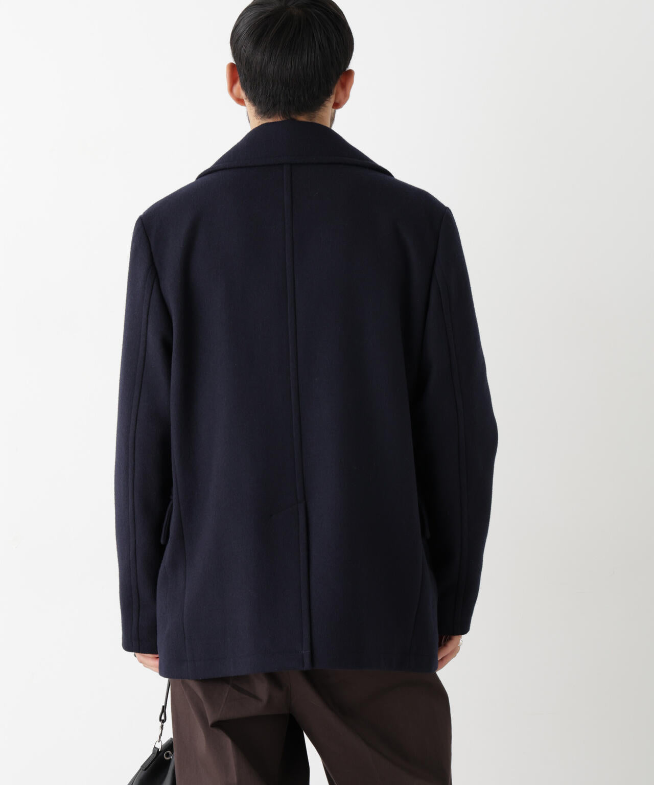 「NEW ON COAT」ウール/NショートPコート 6686211206