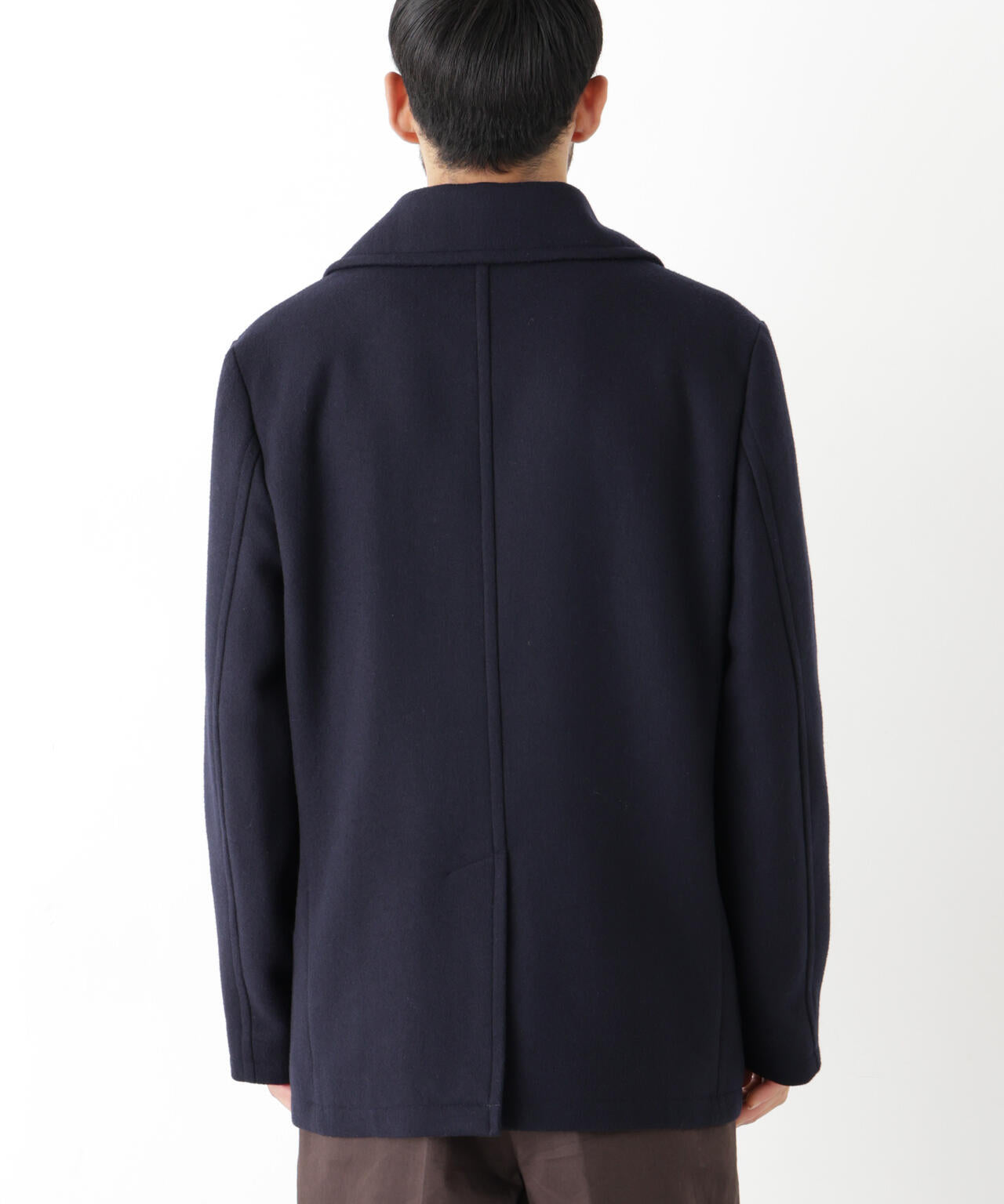 NEW ON COAT」ウール/NショートPコート