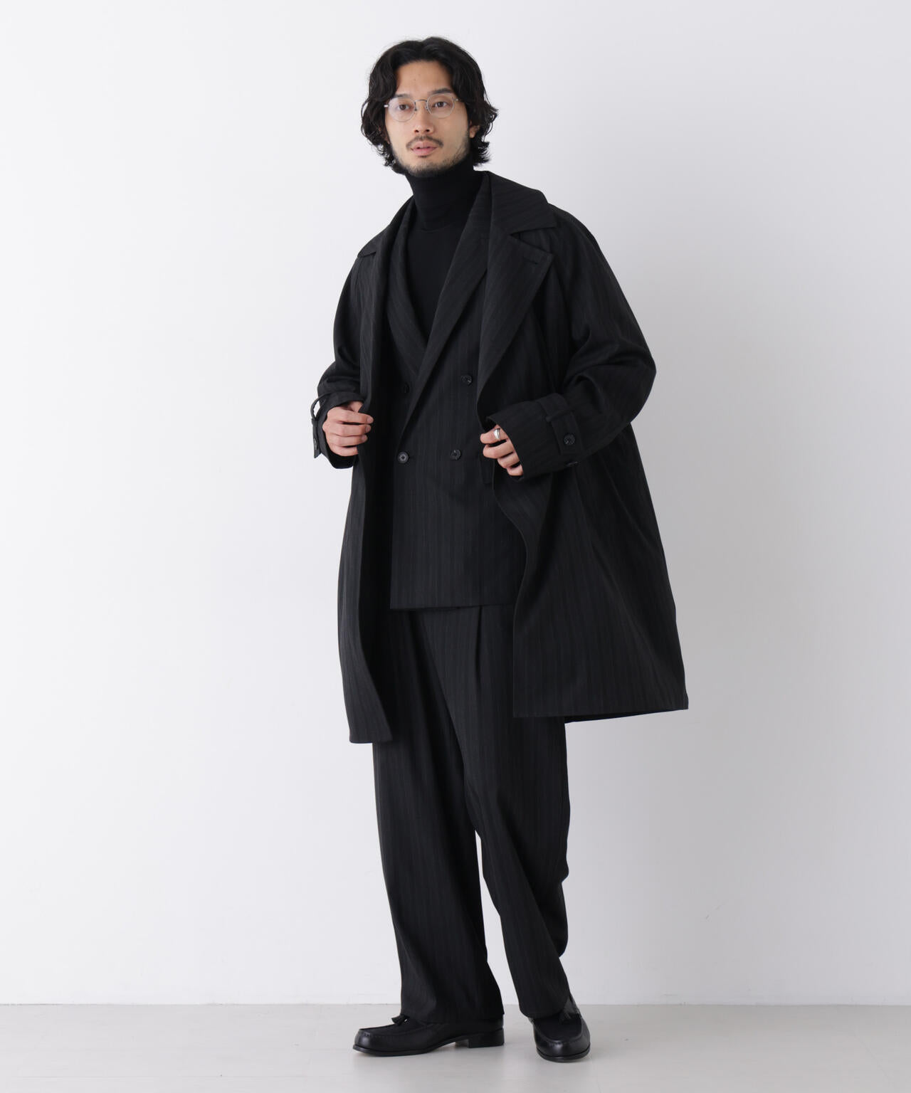 ｢DELEGANT｣ ダブルブレストコート 6686211208