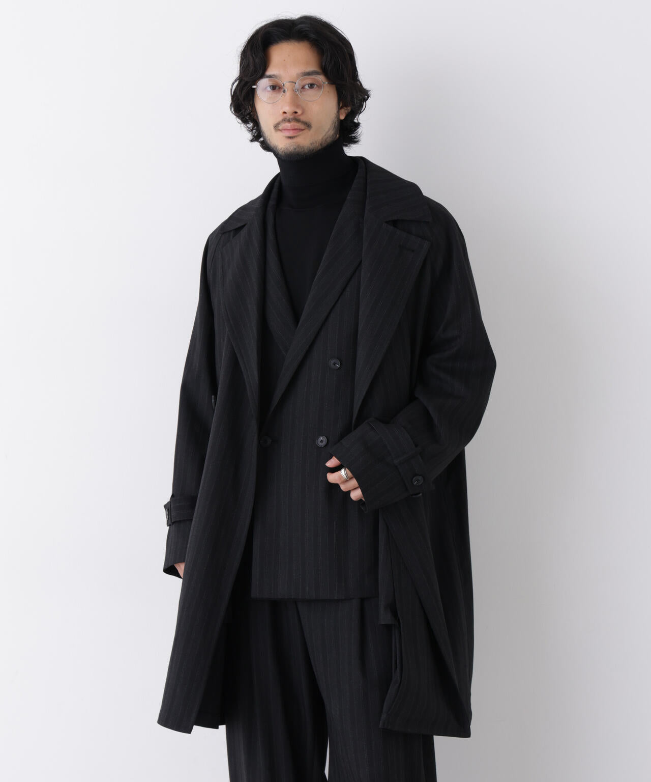 ｢DELEGANT｣ ダブルブレストコート 6686211208