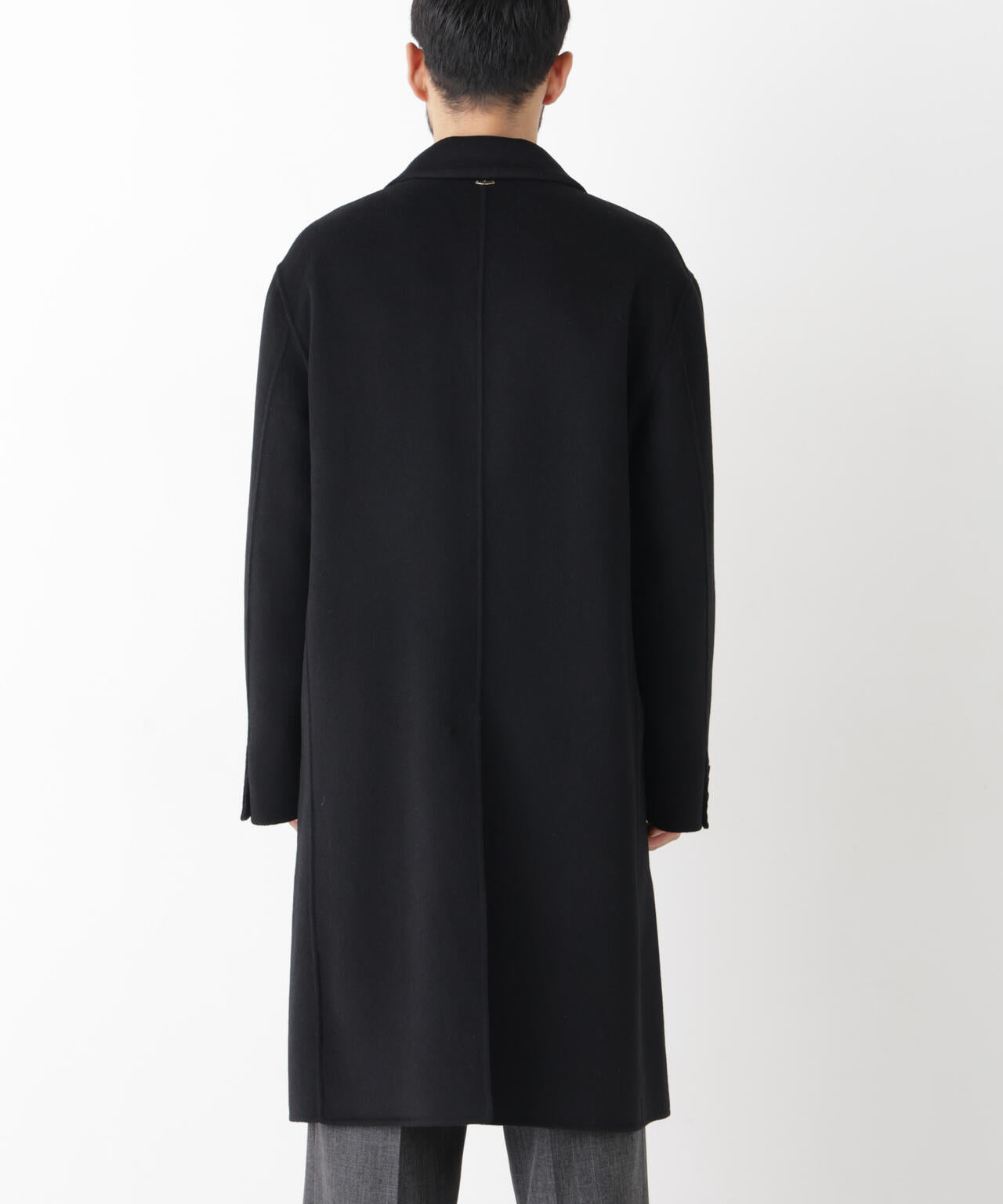 ASSEMBLANC｣ カシミヤブレンドリバーピークドラペルダブルコート