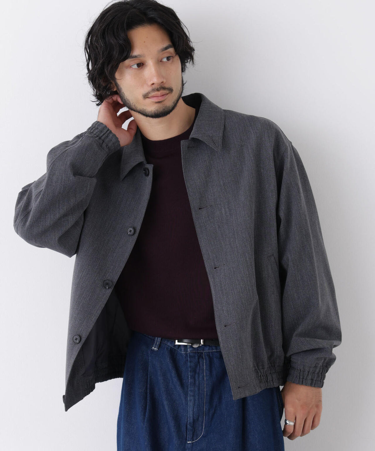 ｢DELEGANT｣ クロップドコーチジャケット（セットアップ可） 6686212203