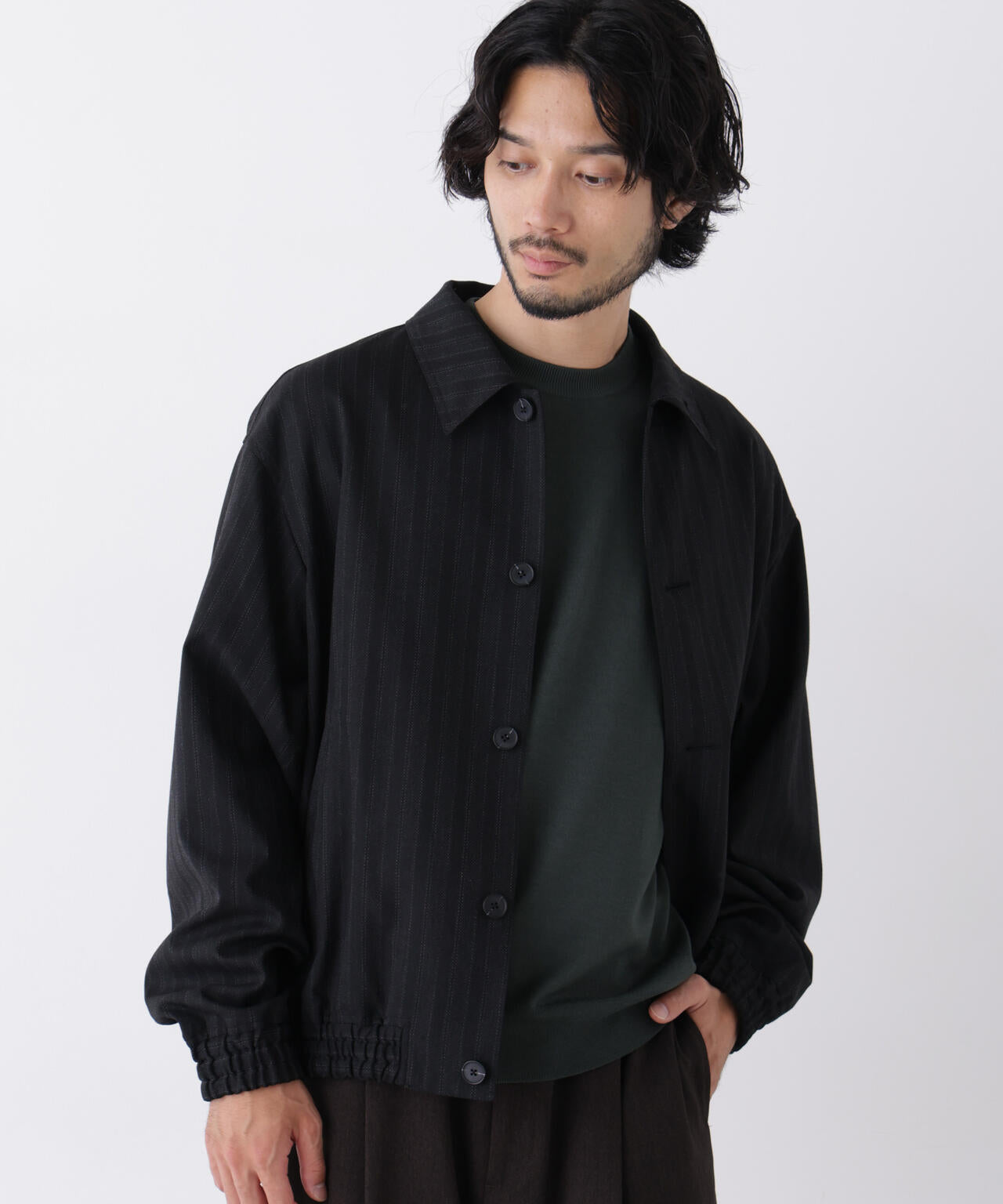 DELEGANT｣ クロップドコーチジャケット（セットアップ可）