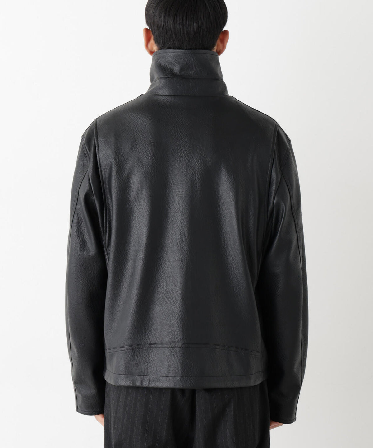 「SURPLUS」 フェイクレザーブルゾン 6686212208