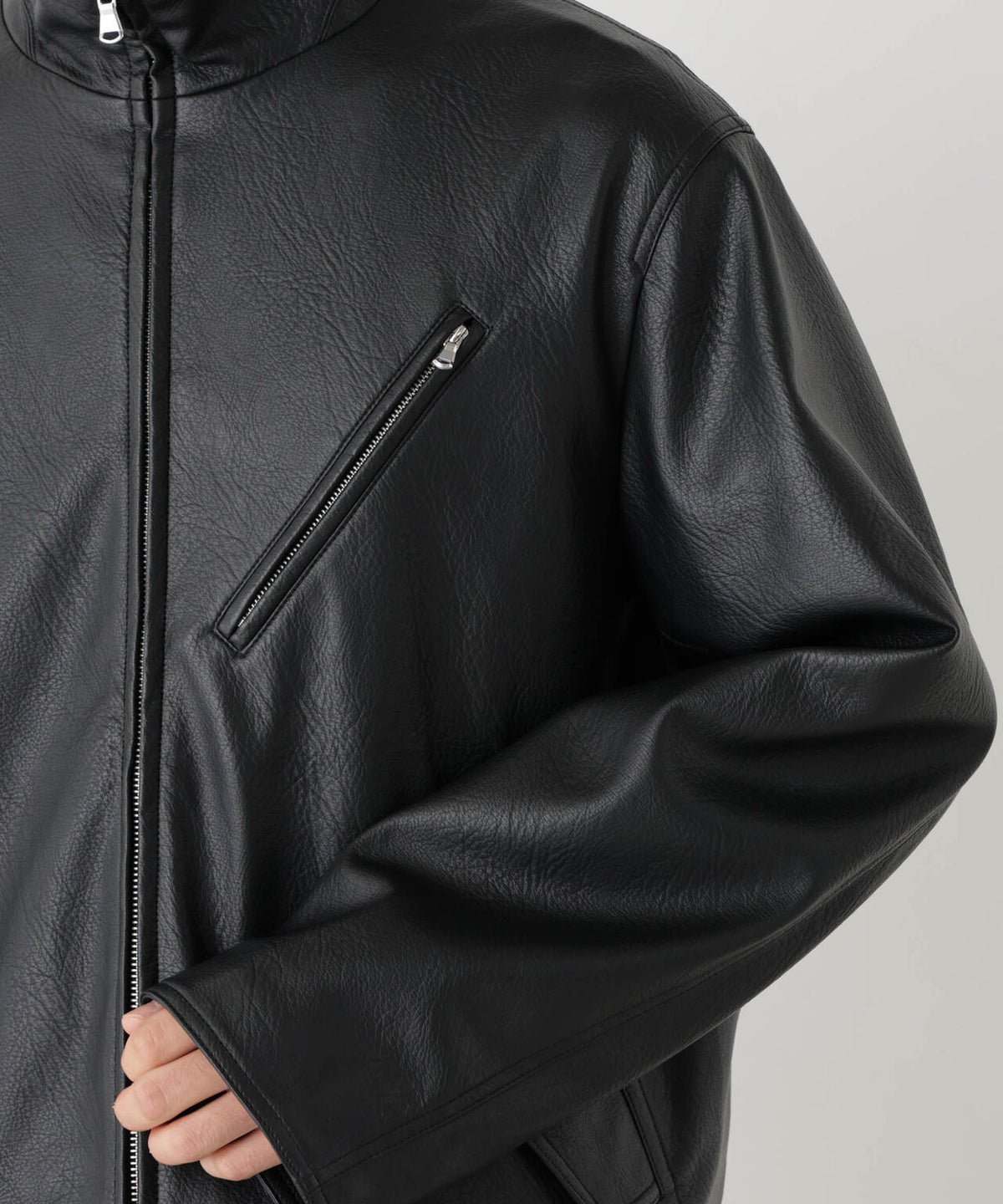 「SURPLUS」 フェイクレザーブルゾン 6686212208