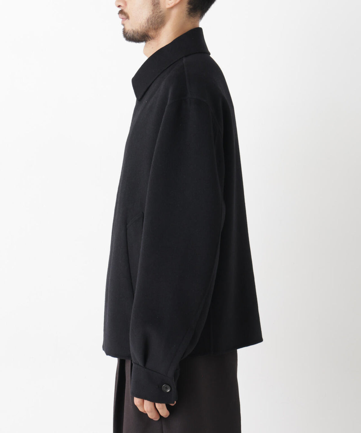 ｢ASSEMBLANC｣ カシミヤブレンドリバーZIPブルゾン 6686212214