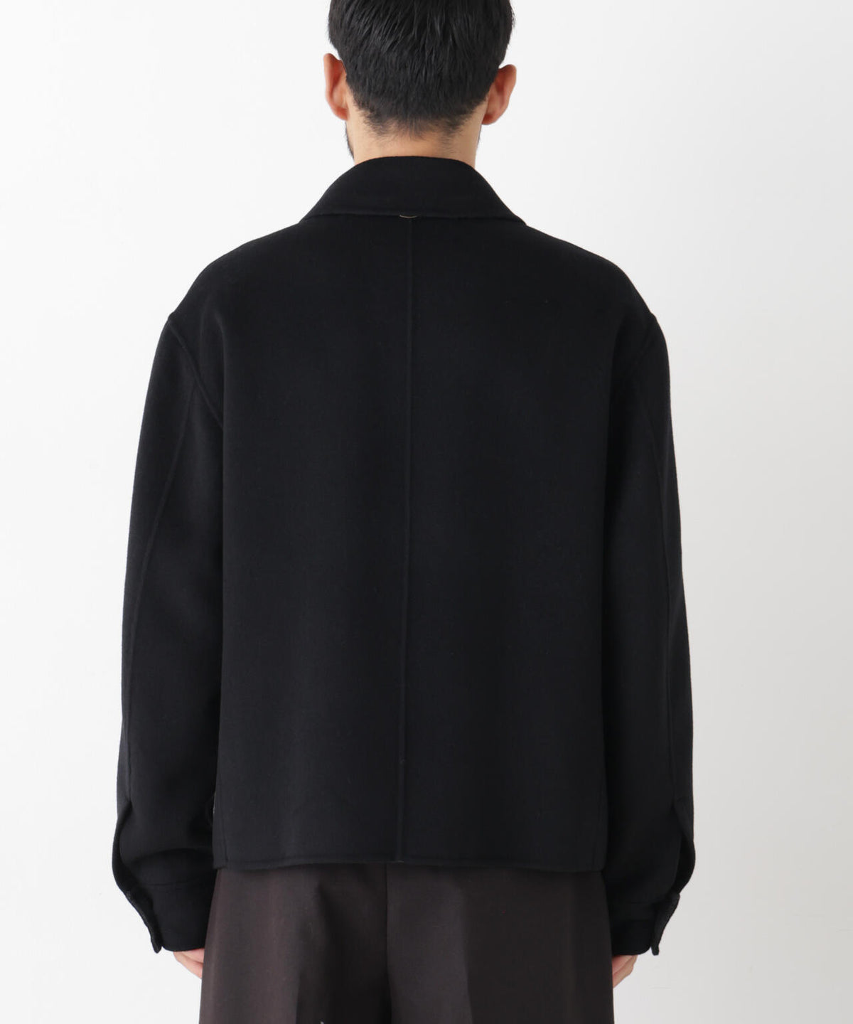 ｢ASSEMBLANC｣ カシミヤブレンドリバーZIPブルゾン 6686212214