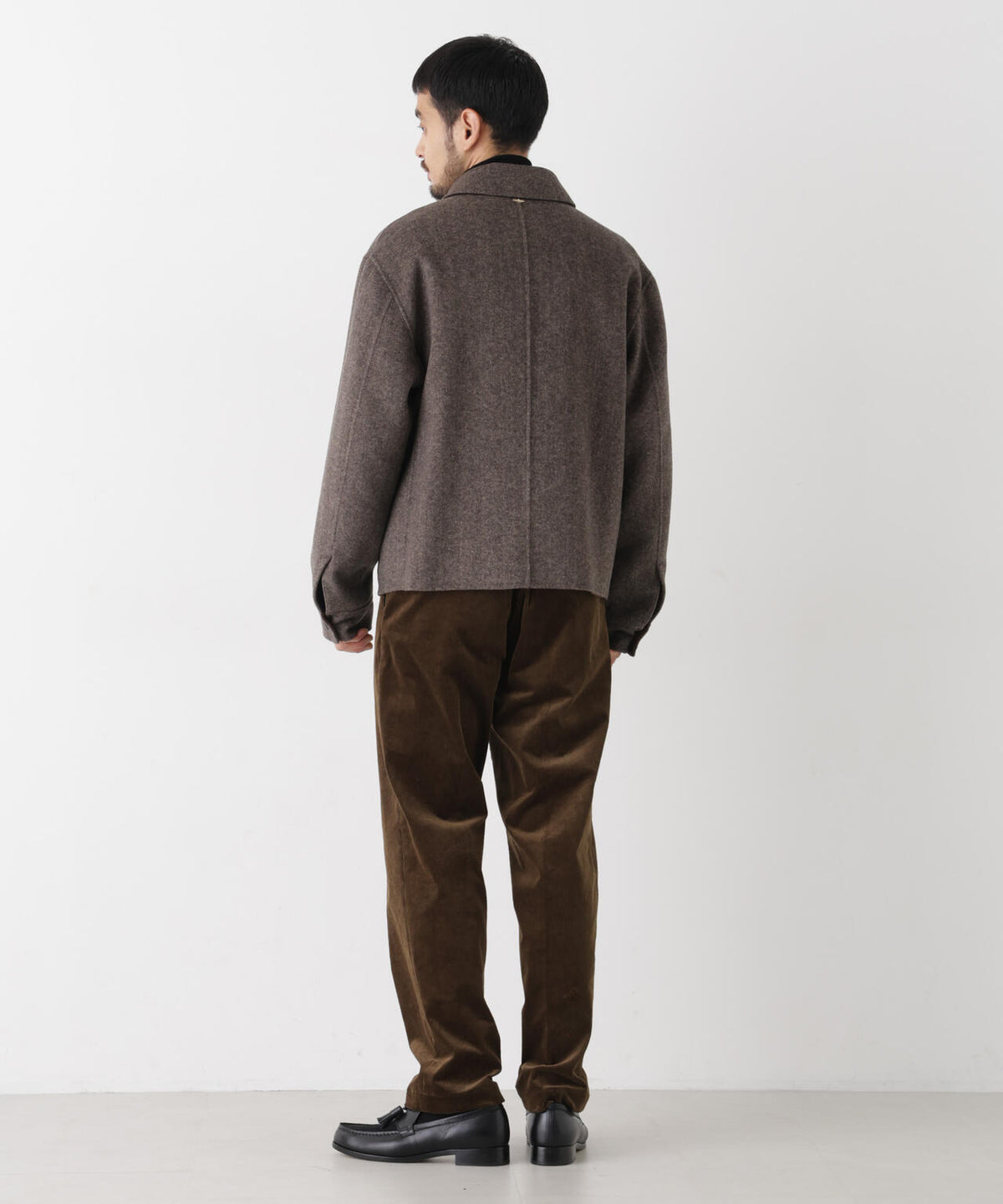 ｢ASSEMBLANC｣ カシミヤブレンドリバーZIPブルゾン 6686212214