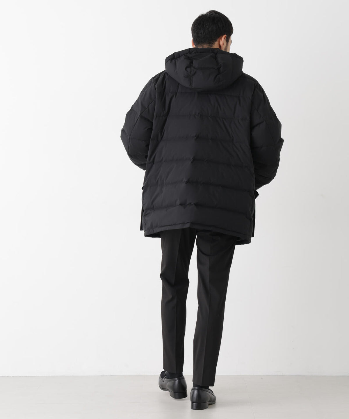 ALLIED FEATHER＋DOWN ステッチミドルダウン フード脱着/撥水 6686214202