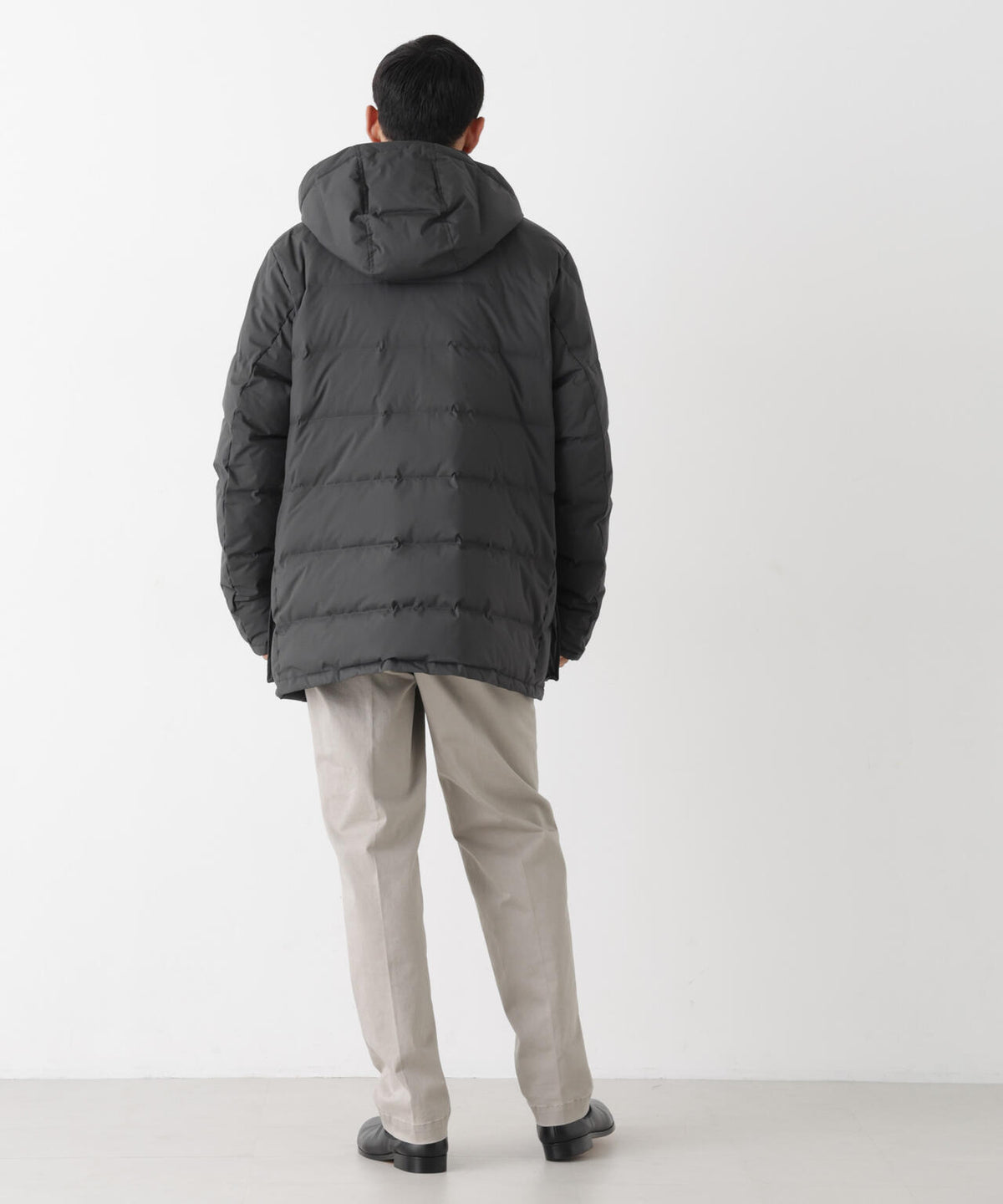 ALLIED FEATHER＋DOWN ステッチミドルダウン フード脱着/撥水 6686214202
