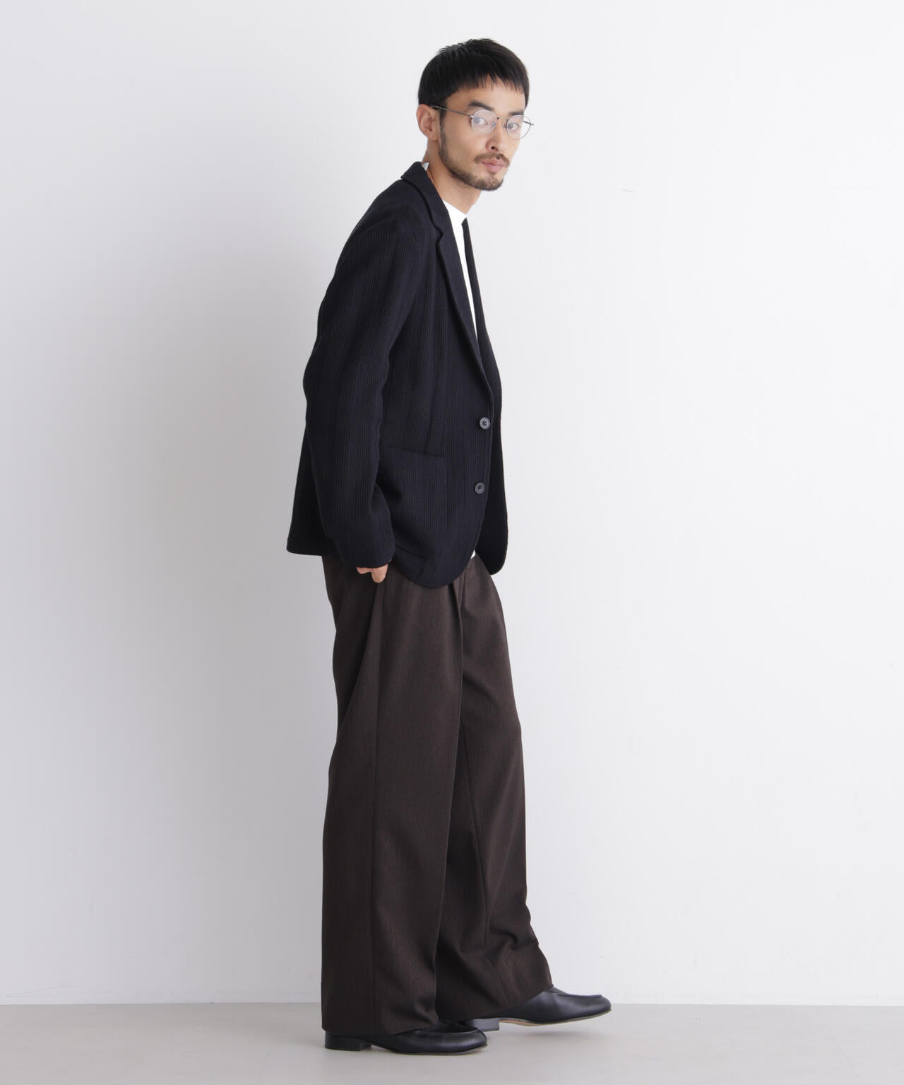 【大人気セットアップ】｢DamerinoJacket｣TEXBRID(R) リンクスストライプジャージージャケット 6686216202