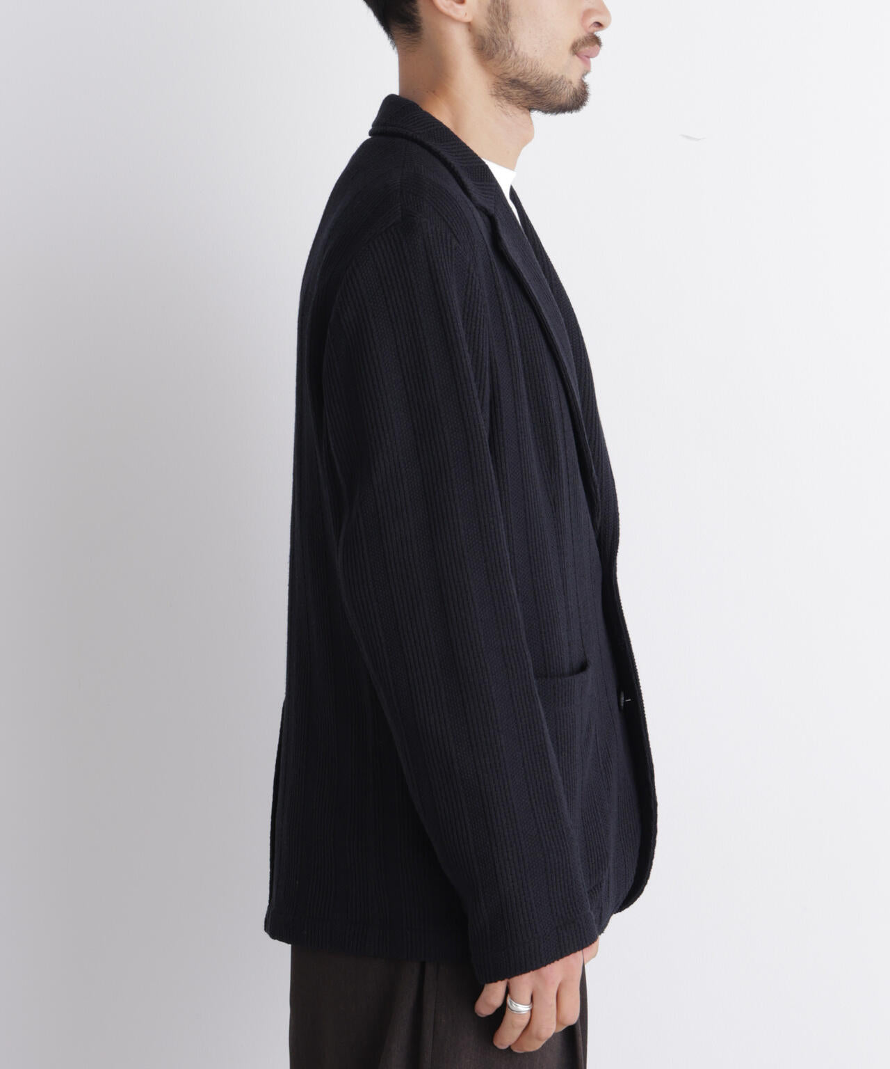 【大人気セットアップ】｢DamerinoJacket｣TEXBRID(R) リンクスストライプジャージージャケット 6686216202