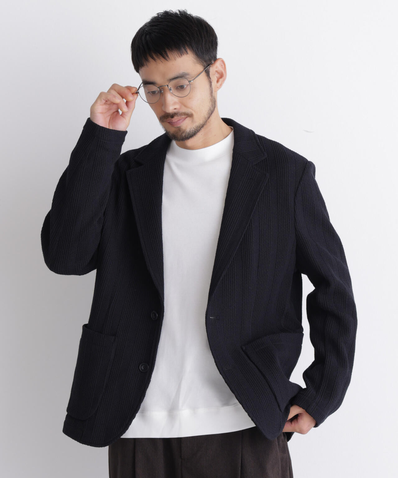 【大人気セットアップ】｢DamerinoJacket｣TEXBRID(R) リンクスストライプジャージージャケット 6686216202