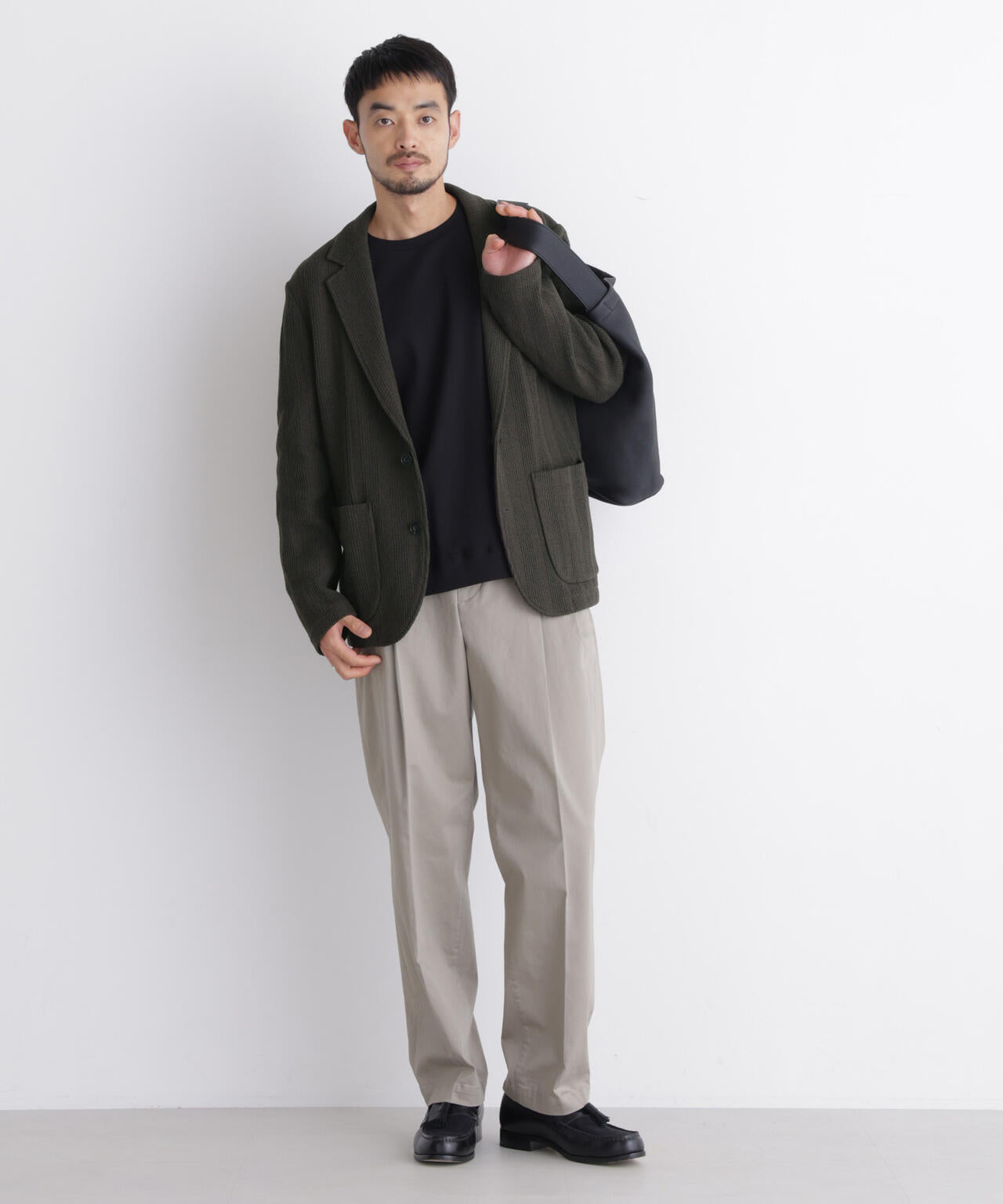【大人気セットアップ】｢DamerinoJacket｣TEXBRID(R) リンクスストライプジャージージャケット 6686216202
