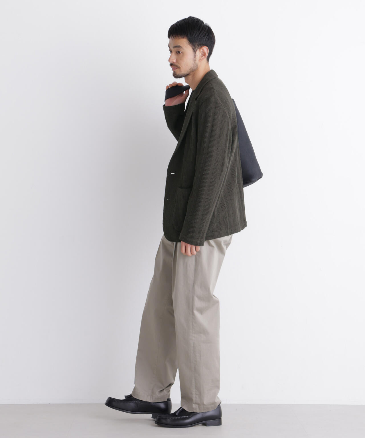【大人気セットアップ】｢DamerinoJacket｣TEXBRID(R) リンクスストライプジャージージャケット 6686216202