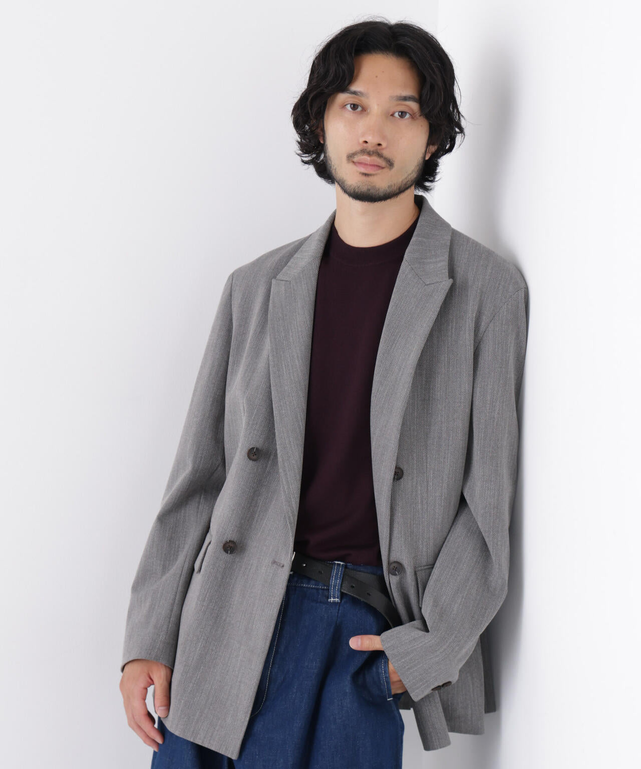 ｢DELEGANT｣ ダブルブレストジャケット（セットアップ可） 6686216204