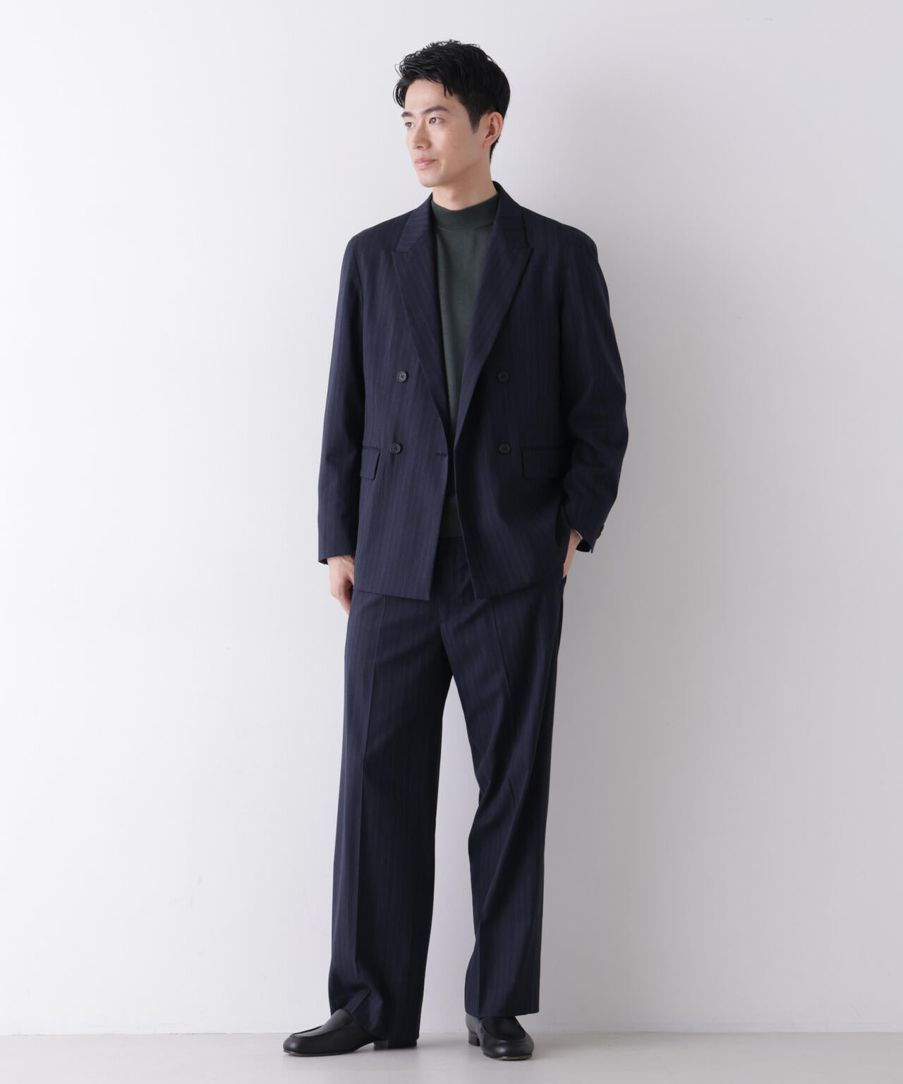 ｢DELEGANT｣ ダブルブレストジャケット（セットアップ可） 6686216204
