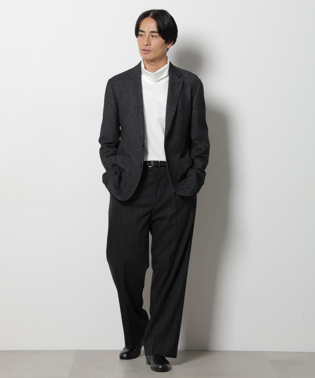 ｢DamerinoJacket｣ カシミヤミックスウォッシャブルツイードジャケット 6686216205