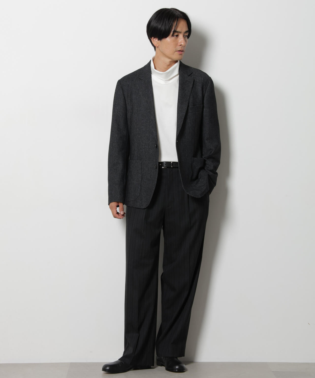 ｢DamerinoJacket｣ カシミヤミックスウォッシャブルツイードジャケット 6686216205