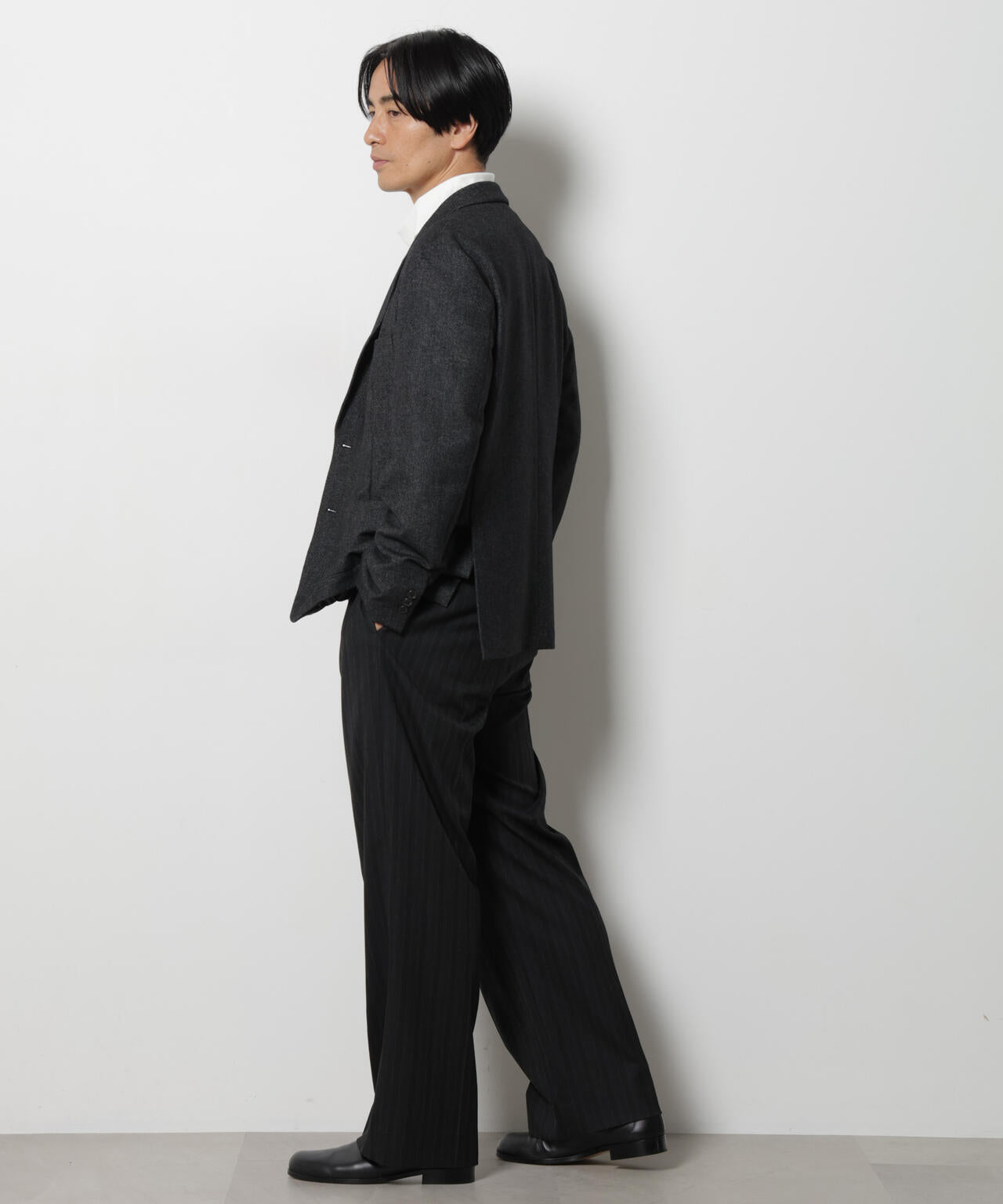｢DamerinoJacket｣ カシミヤミックスウォッシャブルツイードジャケット 6686216205