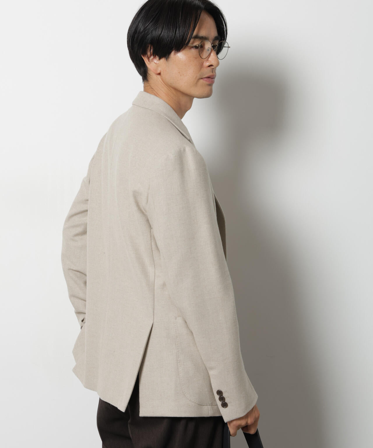 ｢DamerinoJacket｣ カシミヤミックスウォッシャブルツイードジャケット 6686216205