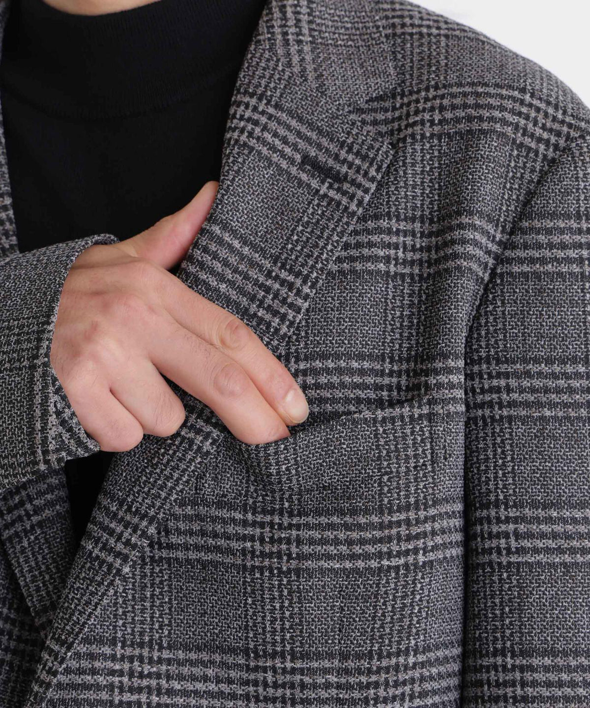「DamerinoJacket」LANATEC(R) グレンチェックツイードジャケット 6686216206