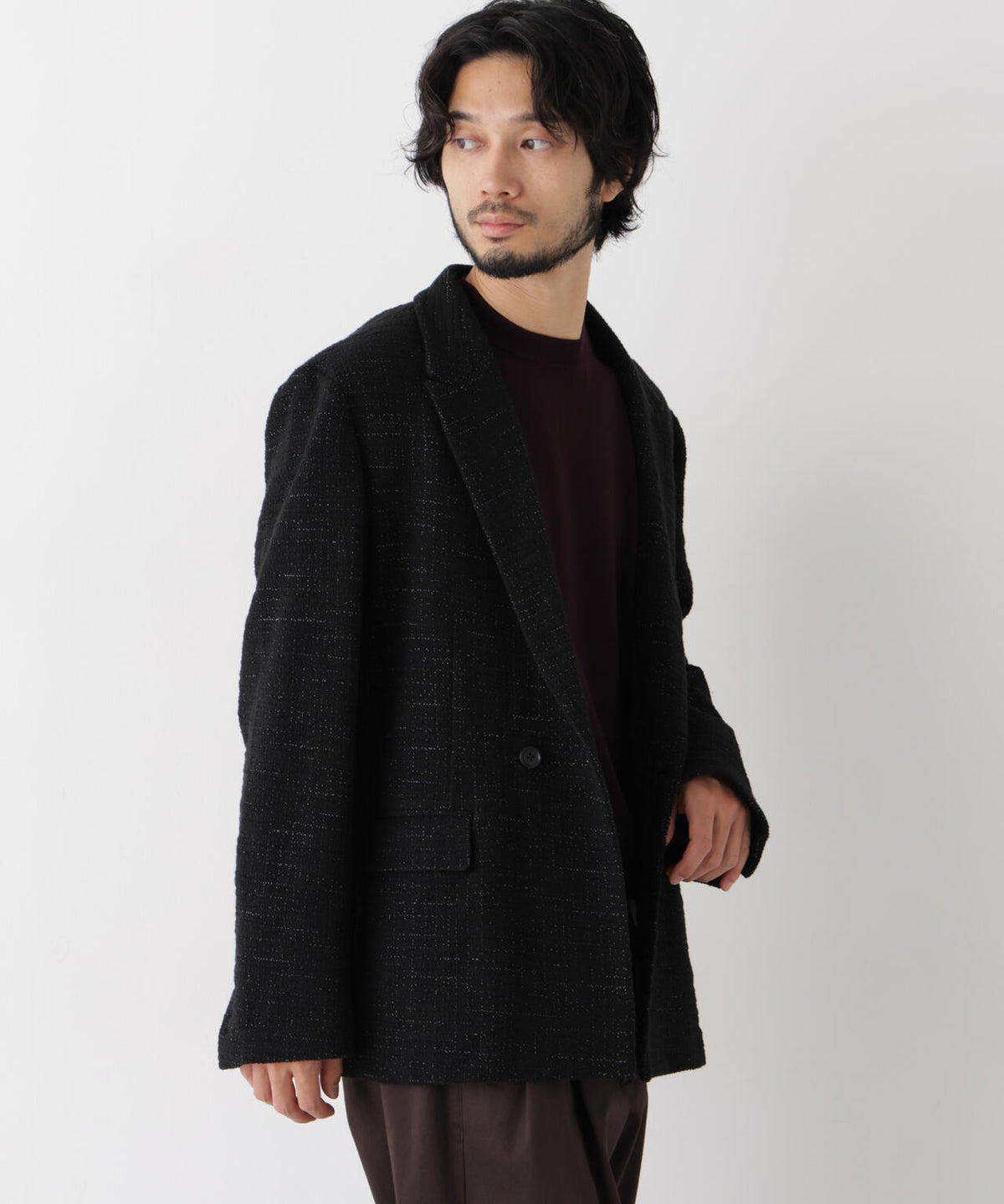「Damerino Jacket」ネップツィードジャージー 6686216207