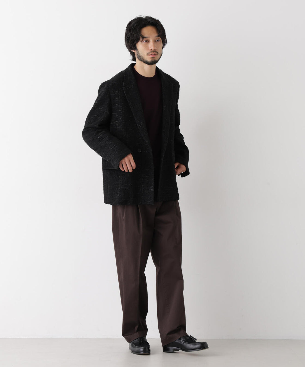 「Damerino Jacket」ネップツィードジャージー 6686216207