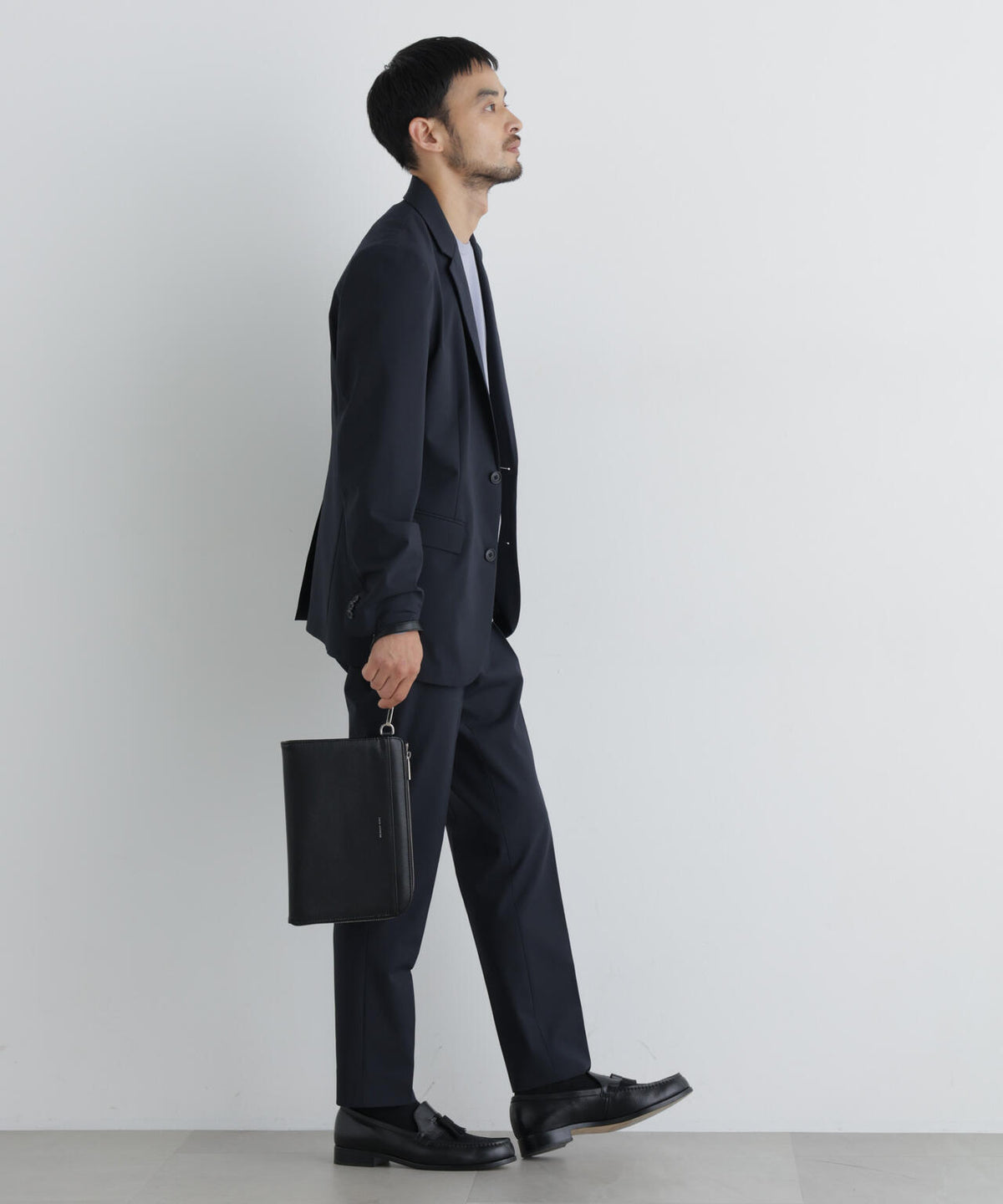 【大人気セットアップ】「Damerino」ウールライクトロストレッチセットアップ/WASHABLE 6686218201