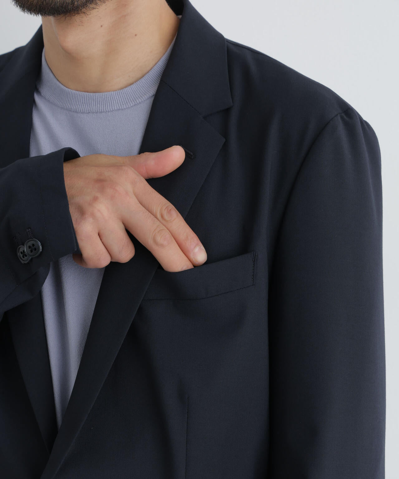 【大人気セットアップ】「Damerino」ウールライクトロストレッチセットアップ/WASHABLE 6686218201