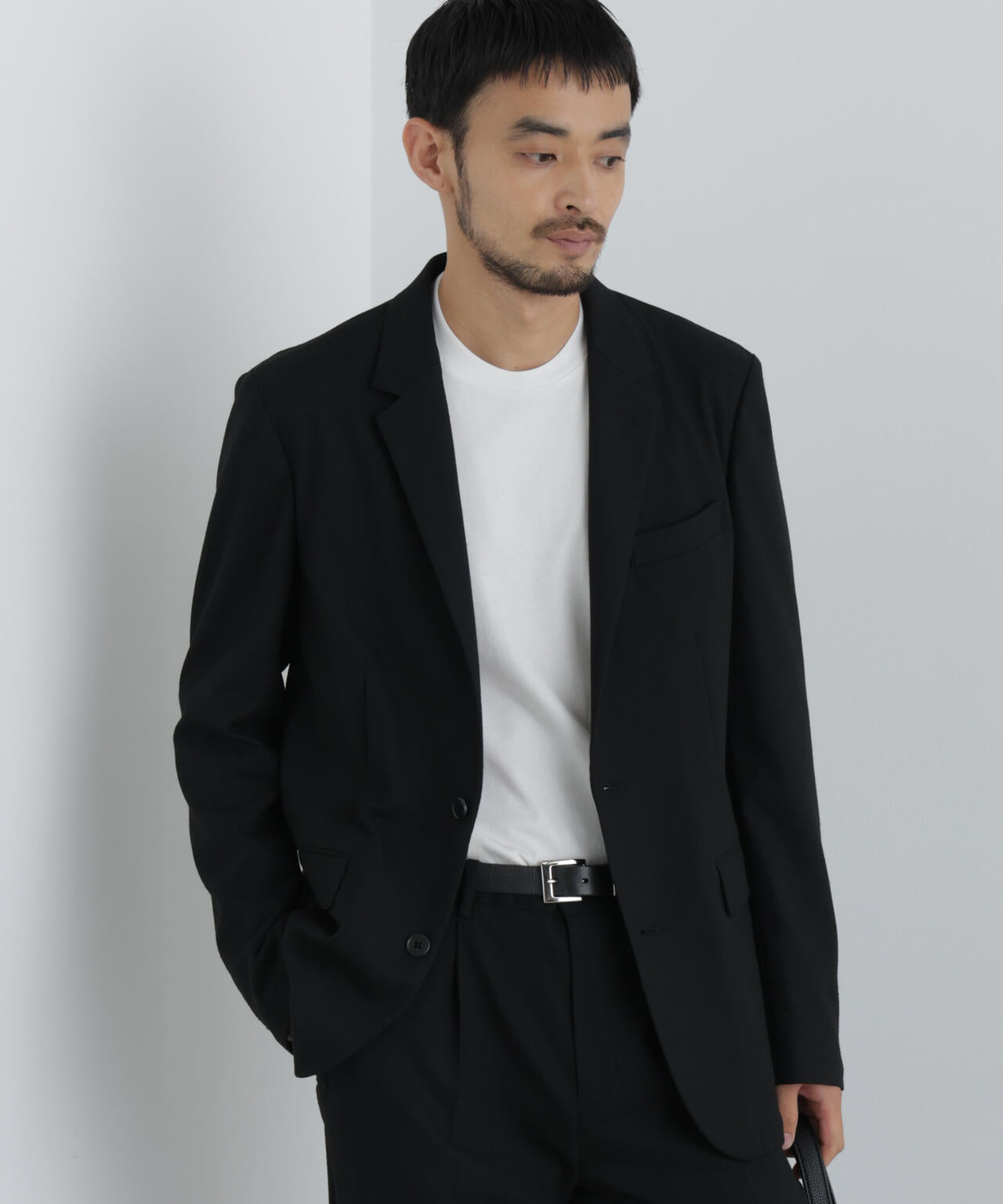 ストレッチ/マシンウォッシャブル】｢Damerino｣ T/Rスラブストレッチ
