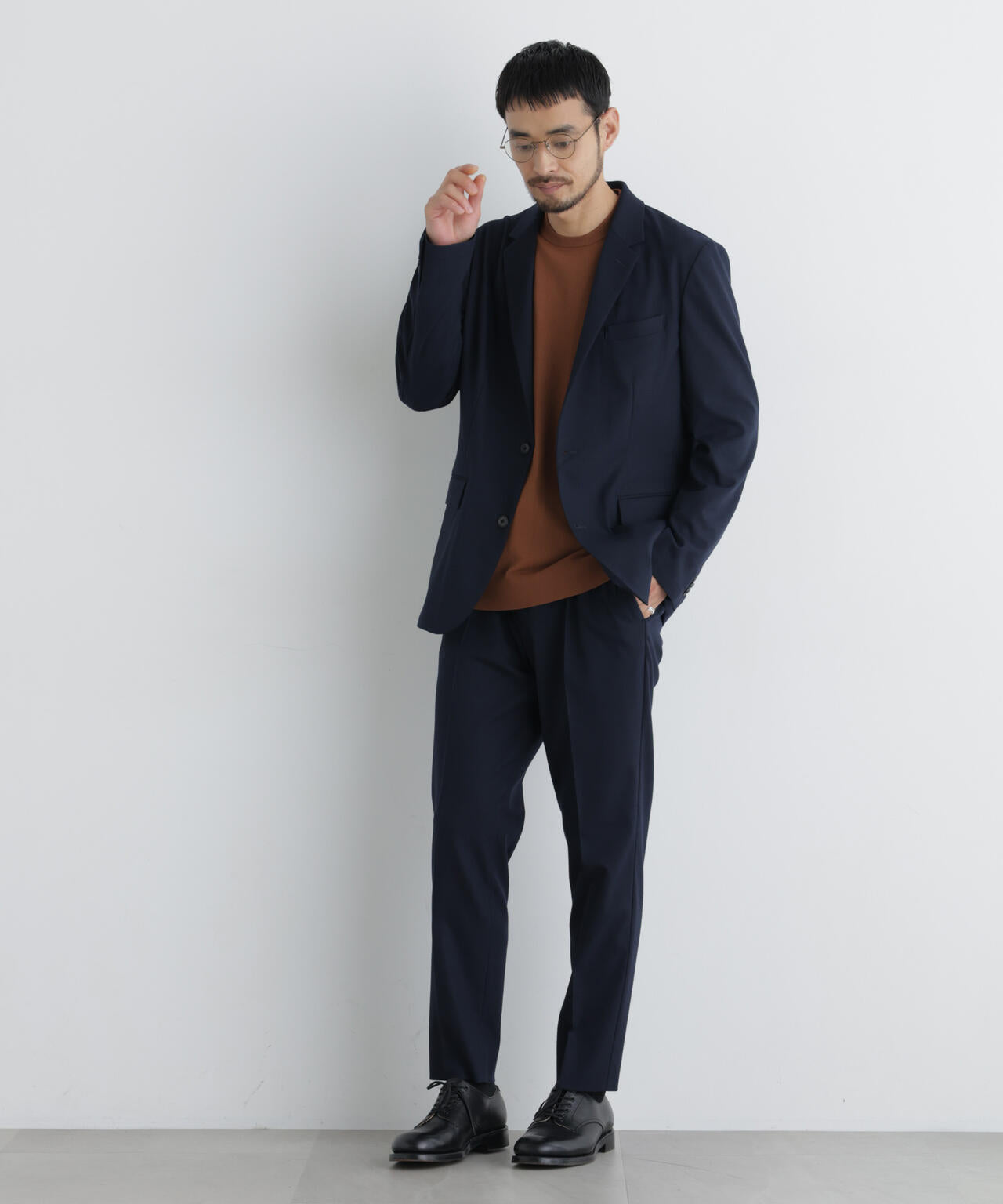 【大人気セットアップ】｢Damerino｣ T/Rスラブストレッチセットアップ/WASHABLE 6686218202