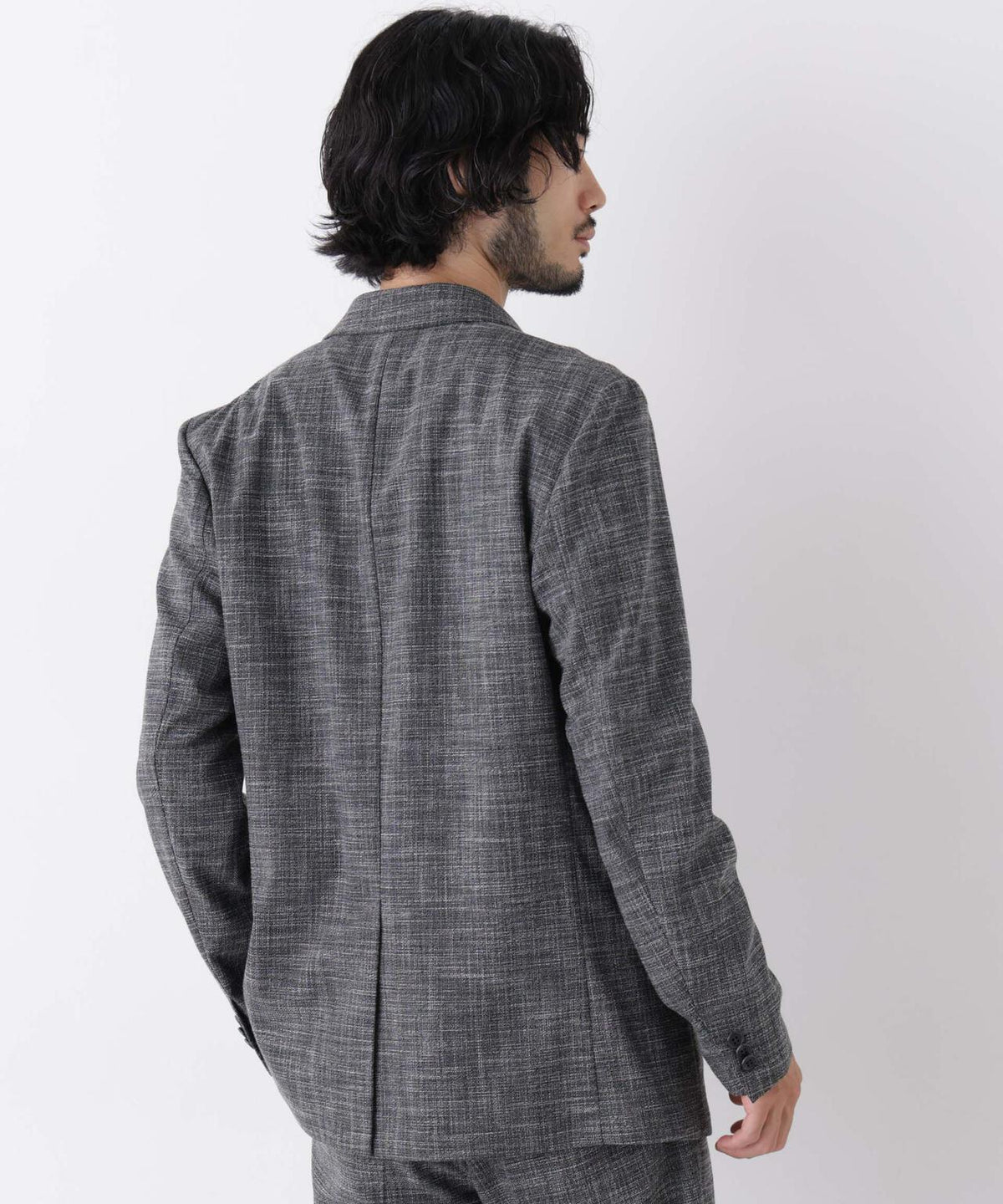 【ストレッチ/マシンウォッシャブル】｢Damerino｣ T/Rスラブストレッチセットアップ/WASHABLE 6686218202