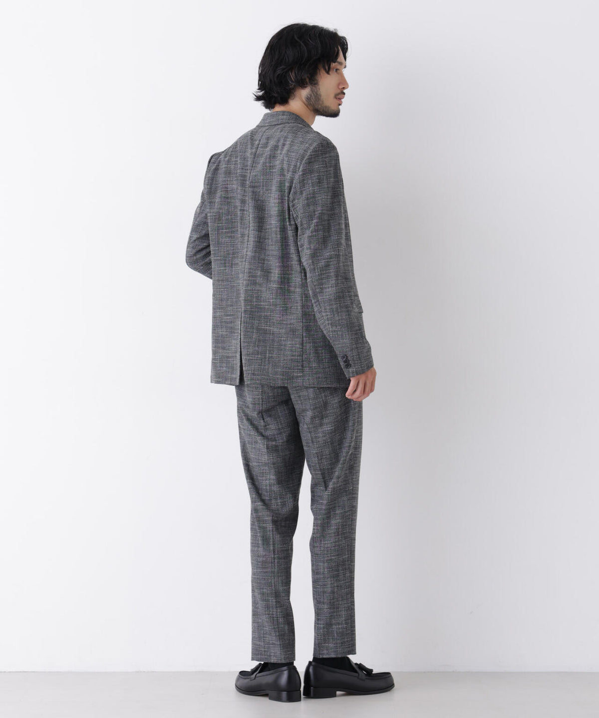【ストレッチ/マシンウォッシャブル】｢Damerino｣ T/Rスラブストレッチセットアップ/WASHABLE 6686218202