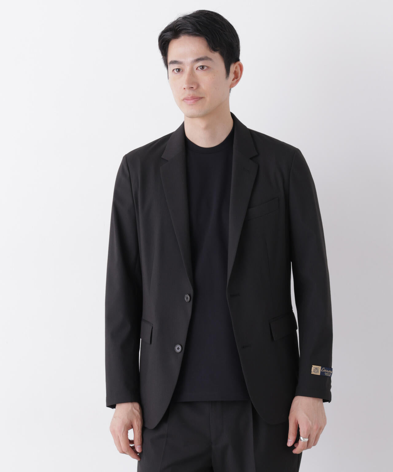 【大人気セットアップ】「Damerino」CARREMAN T/R ピンヘッドストレッチセットアップ/形態安定 6686218205