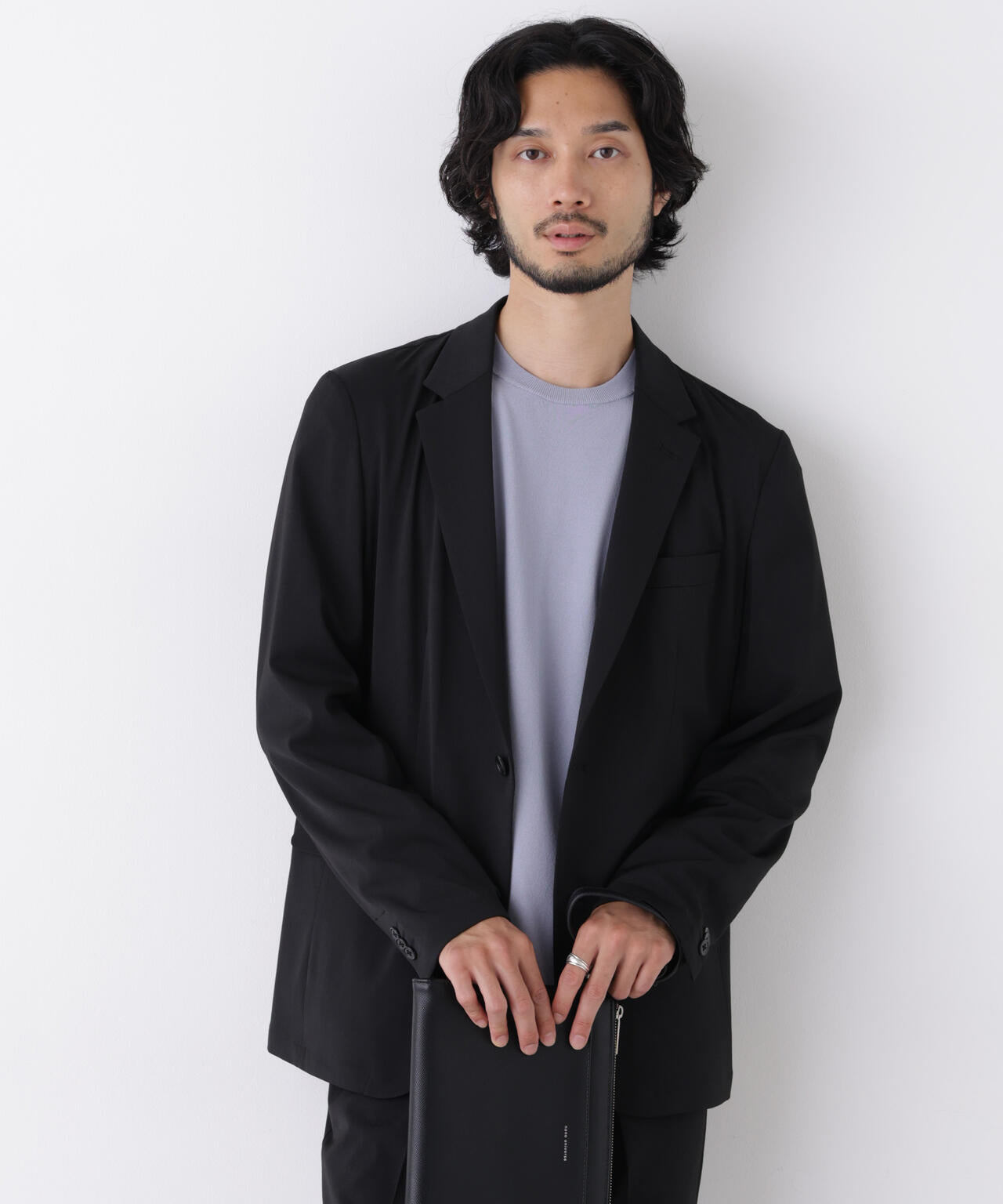 【大人気セットアップ】｢Damerino｣T/R パウダリー2WAYストレッチセットアップ 6686218207